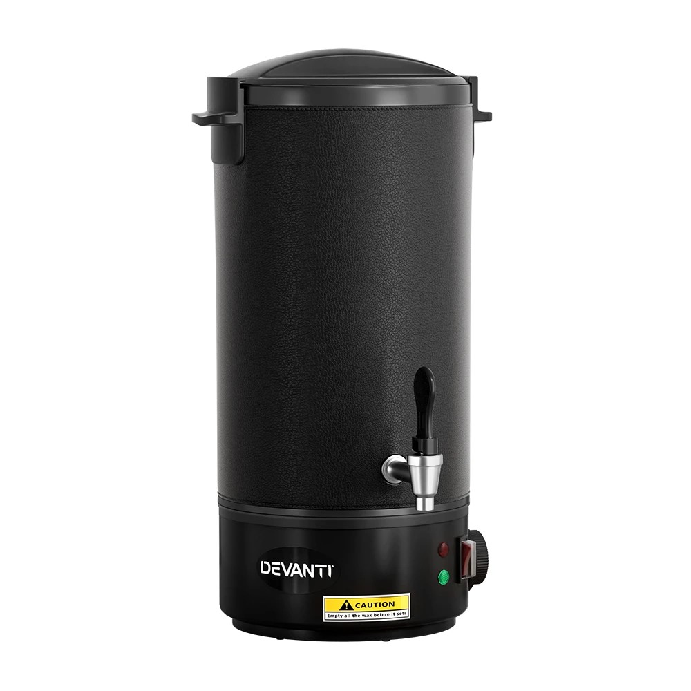 1 Devanti 10L Wax Melter Candle Making 1520W Melting Pot Furnace Pour Spout - Black, 1 of 1