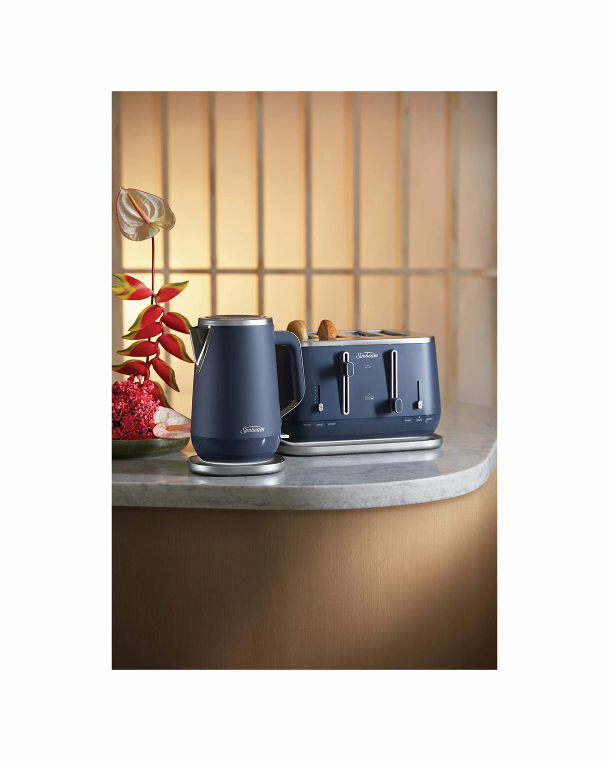 3 Sunbeam 1.7L Kyoto City Collection Jug Kettle - Navy Blue, 3 of 4