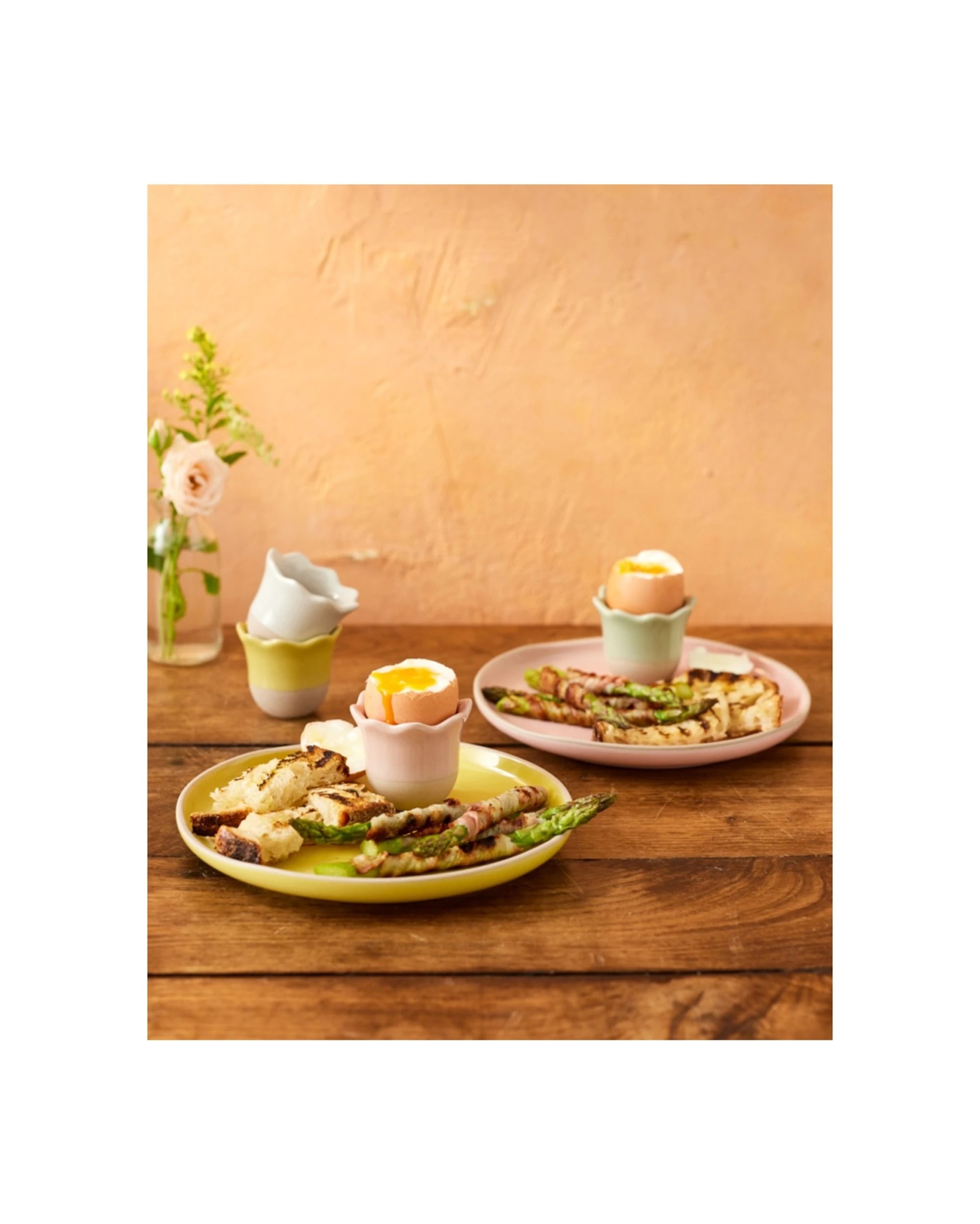 5 Jamie Oliver 2x 4pc Big Love Excellent Stoneware Egg Cups Set Dishwasher Safe 6cm - Multi, 5 of 6