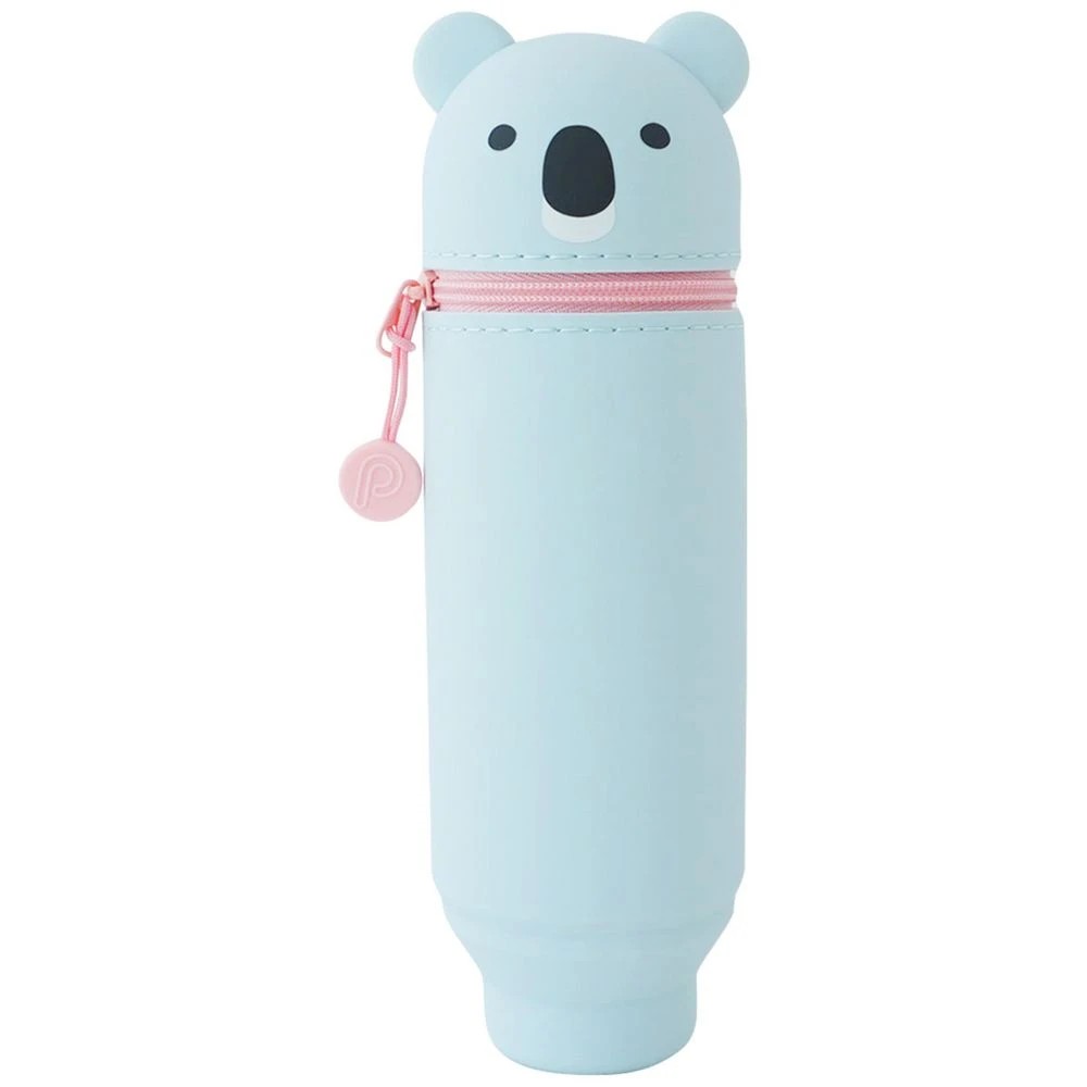 1 PuniLabo Cute Animal Pencil Case with Stand Blue Koala, 1 of 1