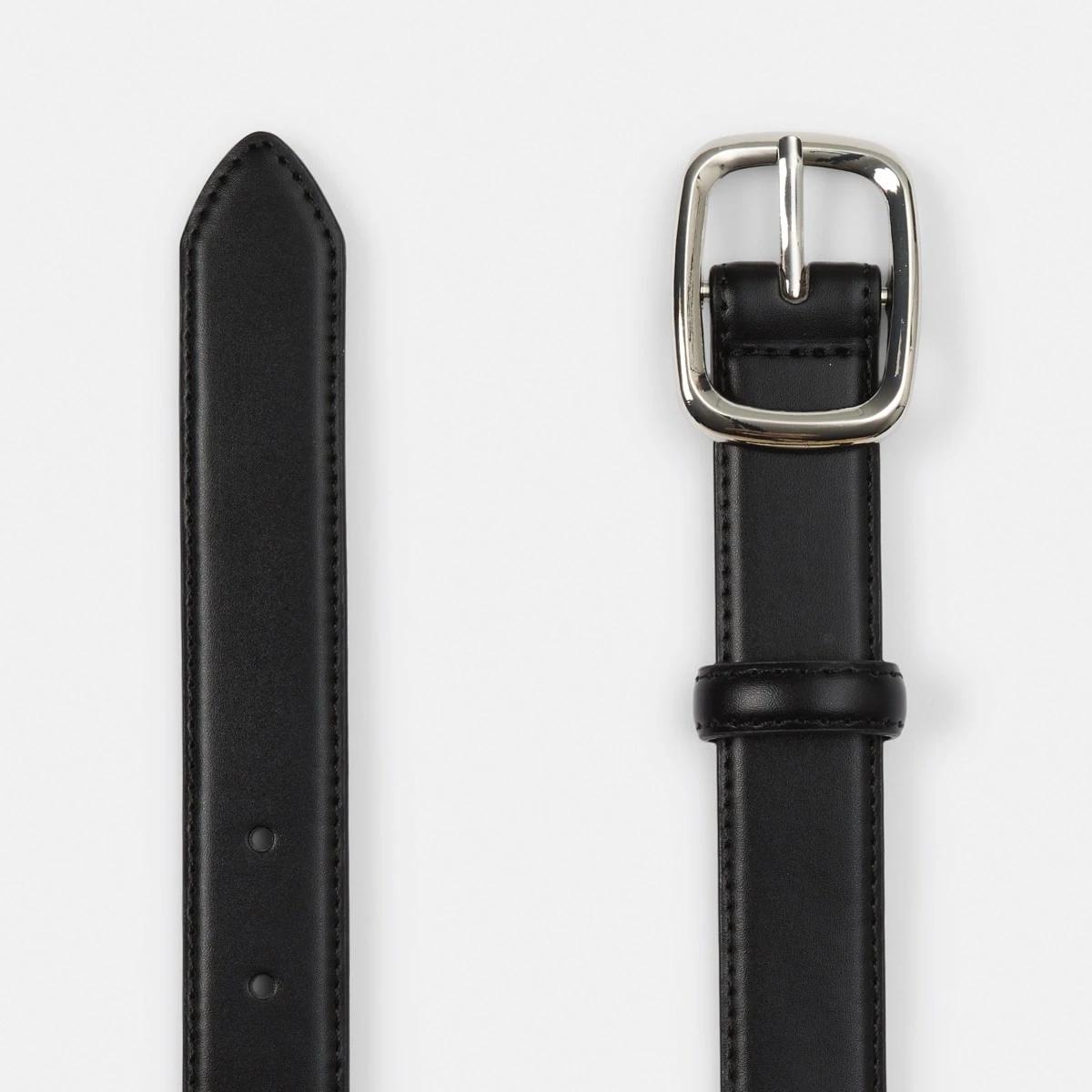 2 Soft Rectangle Jeans Belt BLACK, 2 of 4