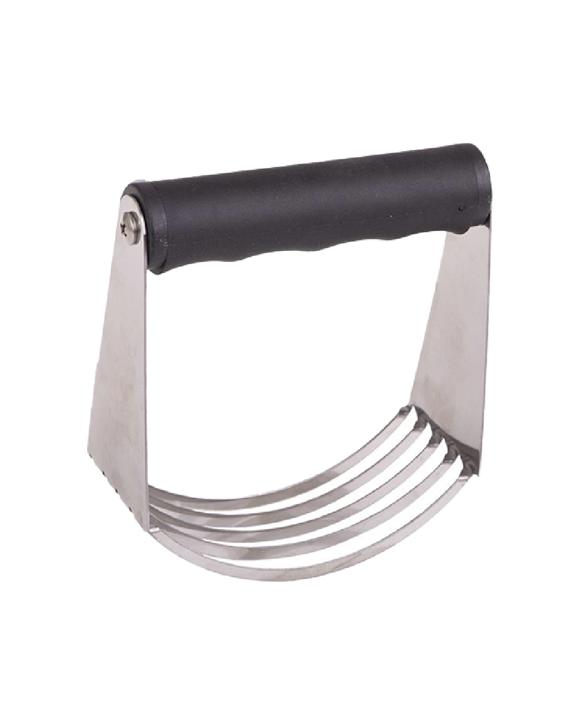Appetito Stainless Steel Deluxe Pastry Blender With Soft Grip Handle For Baking - Silver