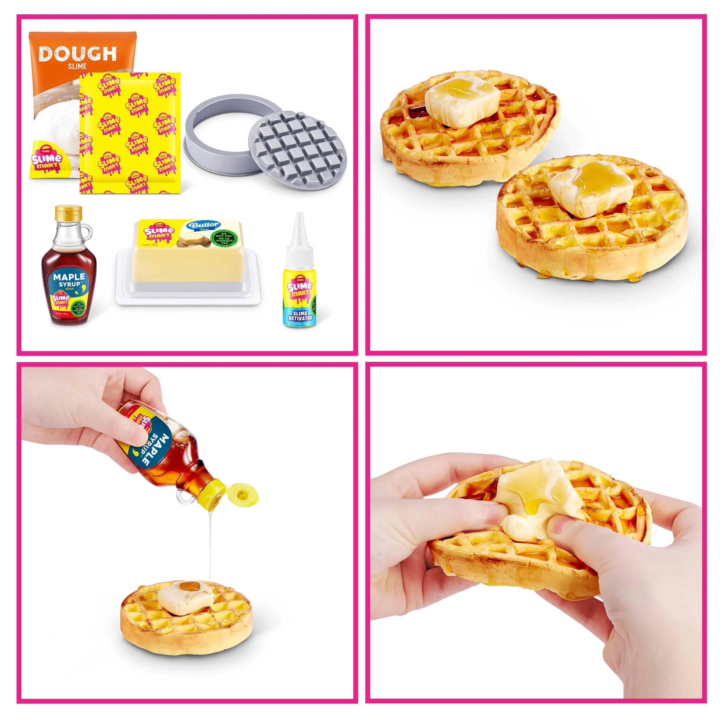 7 9 Piece Zuru Slime Mart Make Your Own Realistic Slime Food Playset - Waffles, 7 of 8