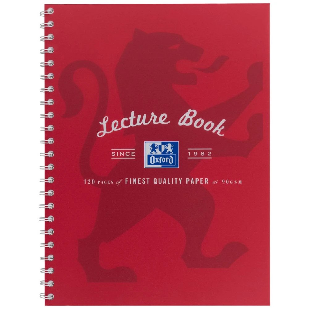 1 Oxford A4 Lecture Book 120 Page with Scribzee App Red, 1 of 6