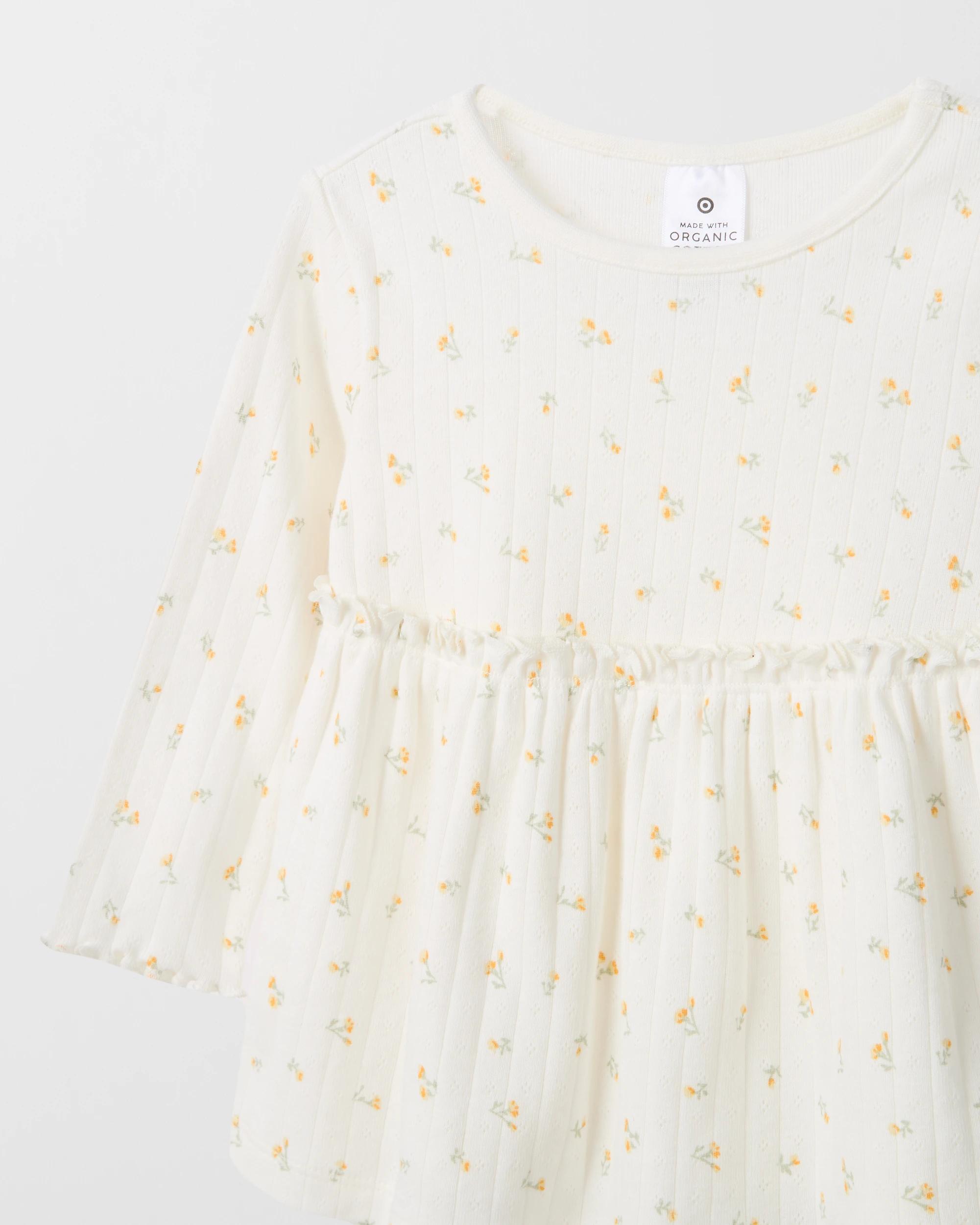 5 Target Baby Organic Cotton Baby Rib Dress and Bike Shorts 2 Piece Set FLORAL, 5 of 5