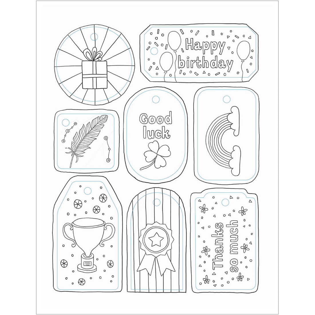 3 Color Calm Adult Coloring Book, 3 of 3