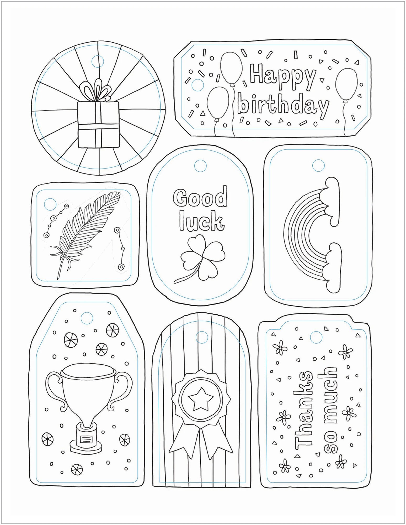 3 Color Calm Adult Coloring Book, 3 of 3