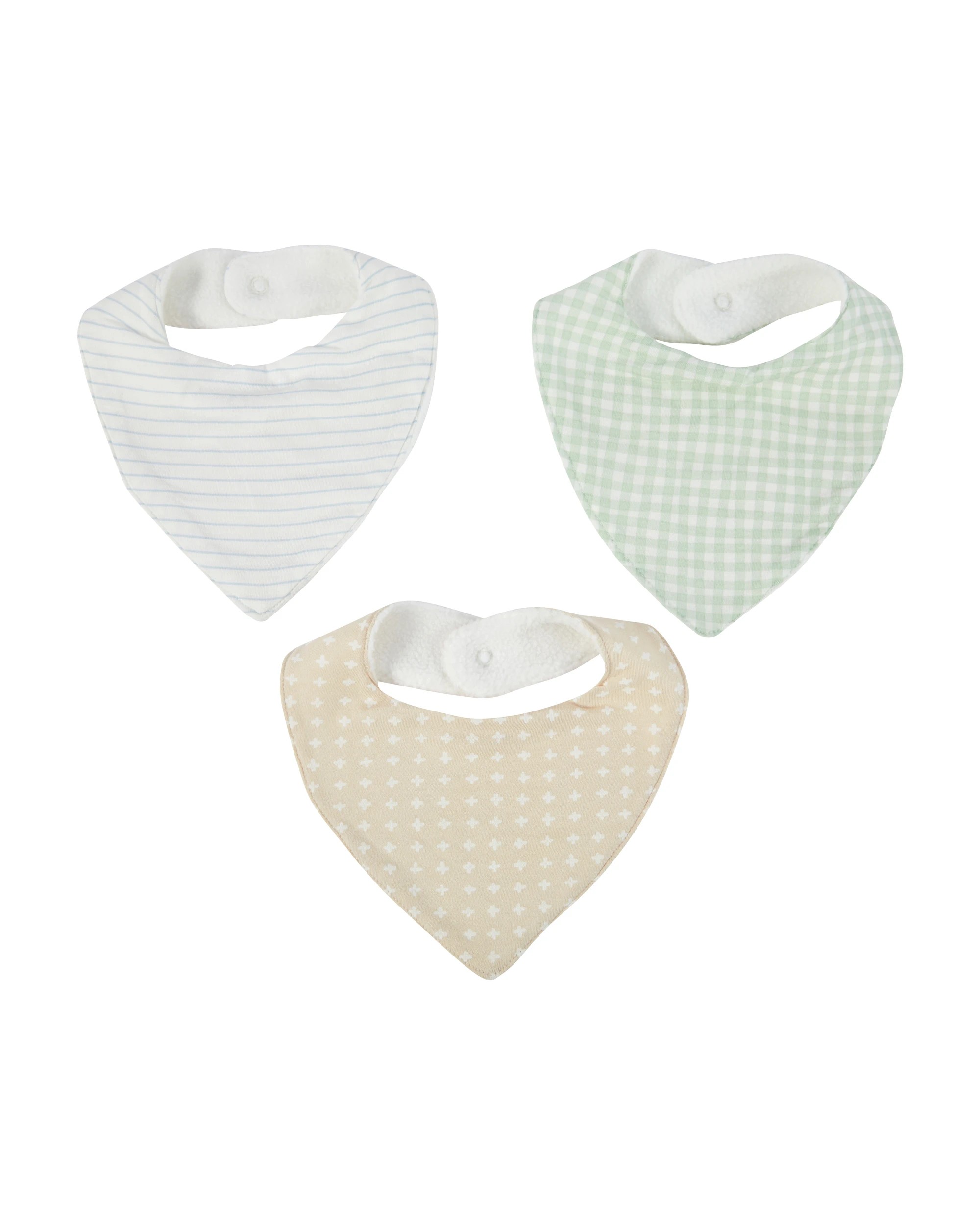 1 3 Pack Bandana Bibs - Cross, 1 of 5