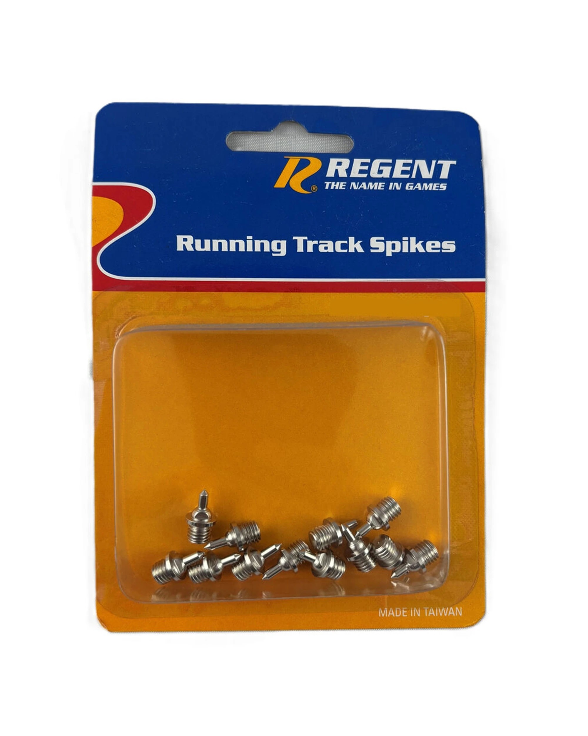 1 Regent 12pc Easy Attach Durable Tartan Track Spikes Running Equipment 5mm - Metallic, 1 of 2