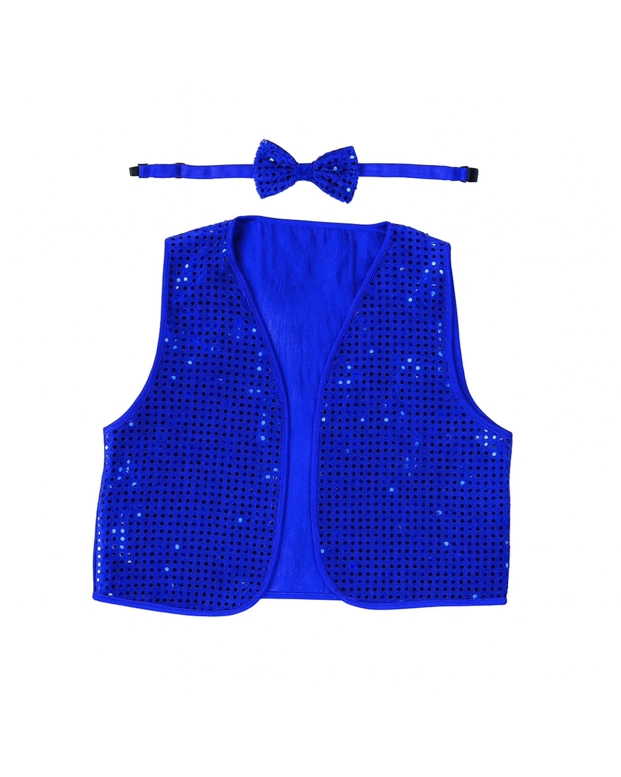1 BR Costumes Kids Sequin Vest and Bow Tie Set for 80s Party Dress Up, 1 of 2