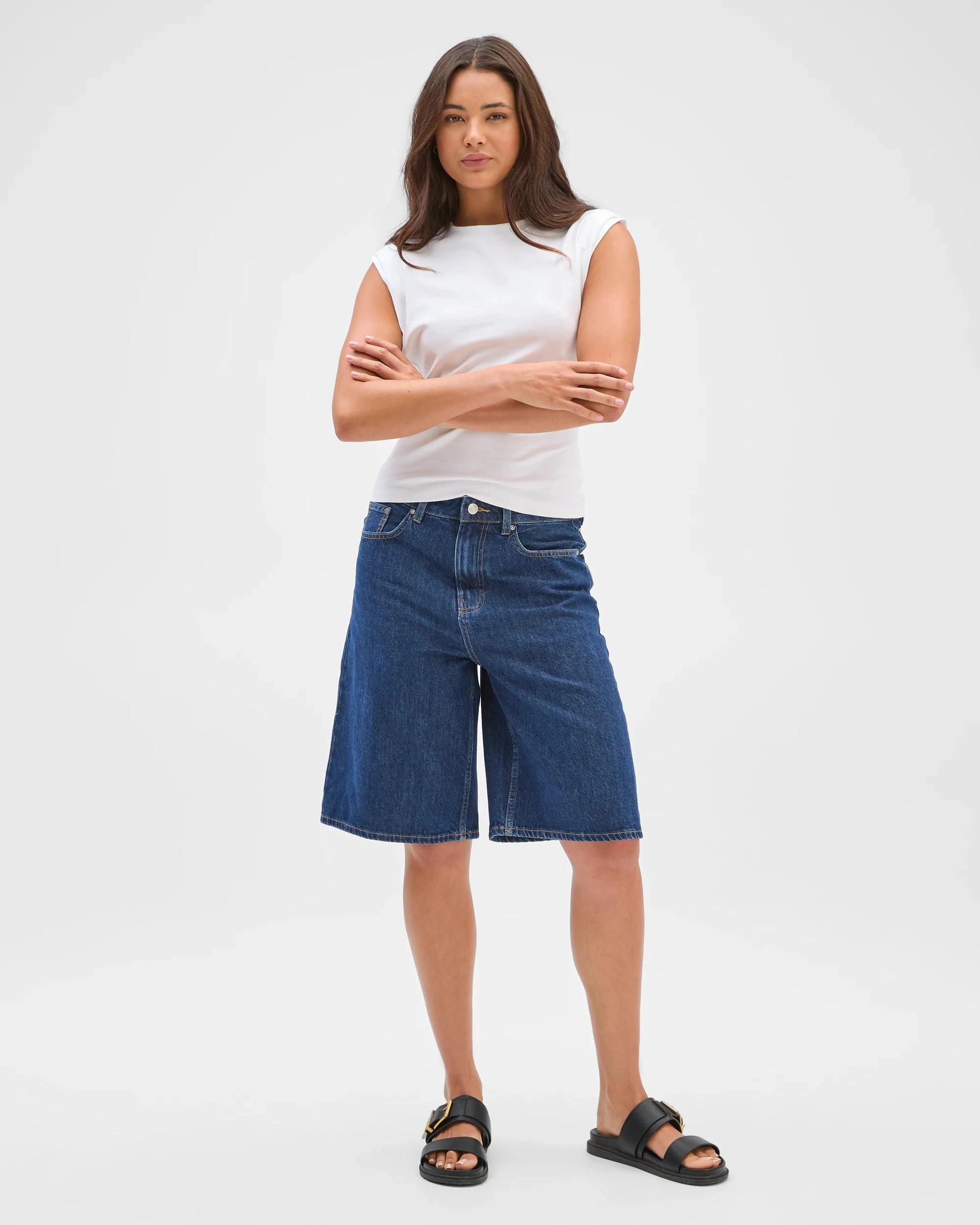 4 Denim Jorts - Lily Loves Y2K BLUE, 4 of 5