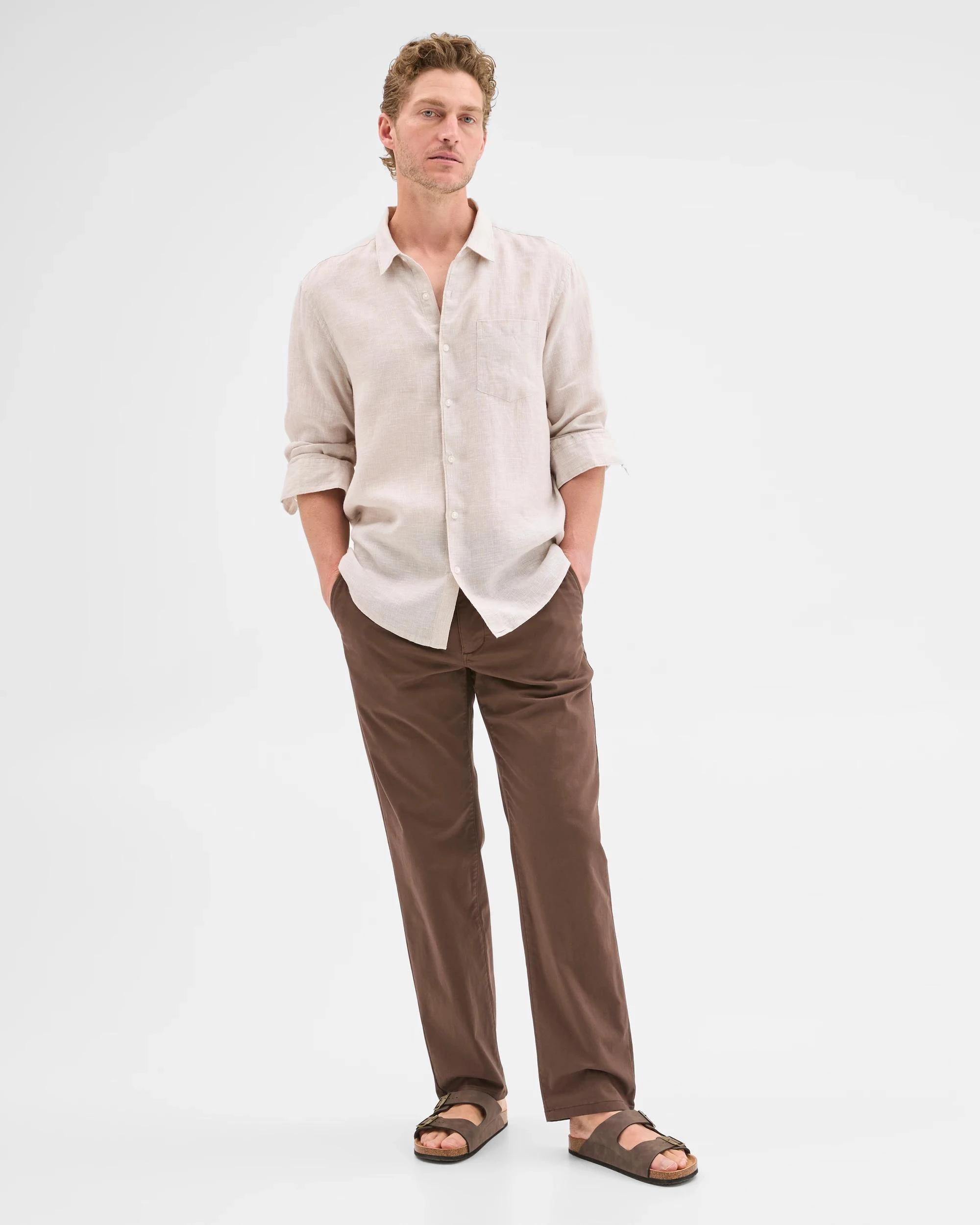 1 Target Australian Cotton Rich Relaxed Fit Chino Pants CHOC, 1 of 7