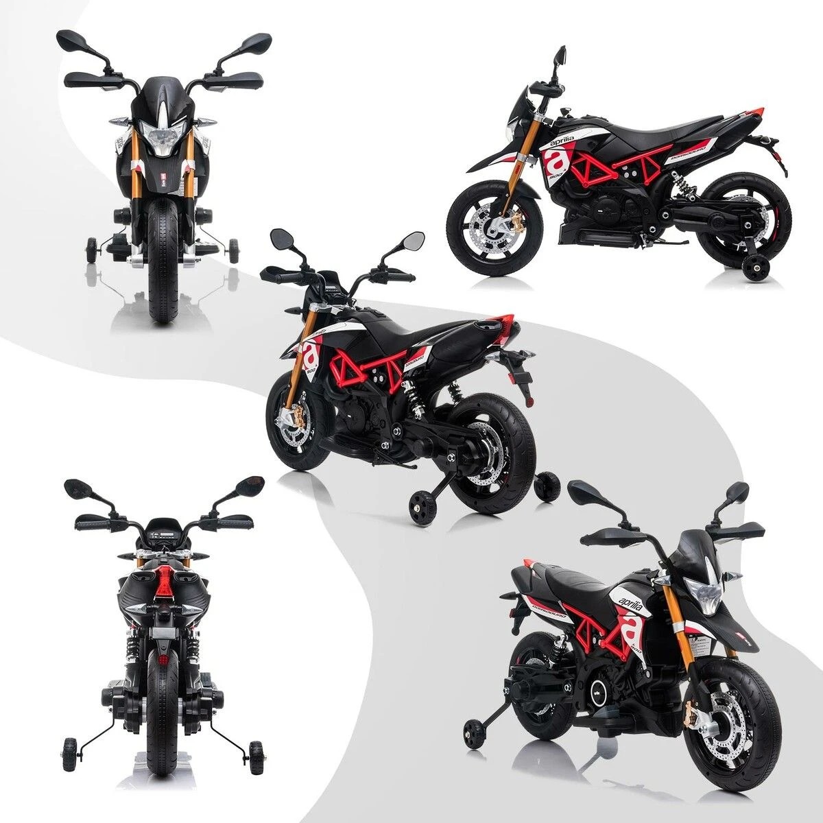2 AUSWAY Electric Motorbike Ride On Car Toy, 2 of 4