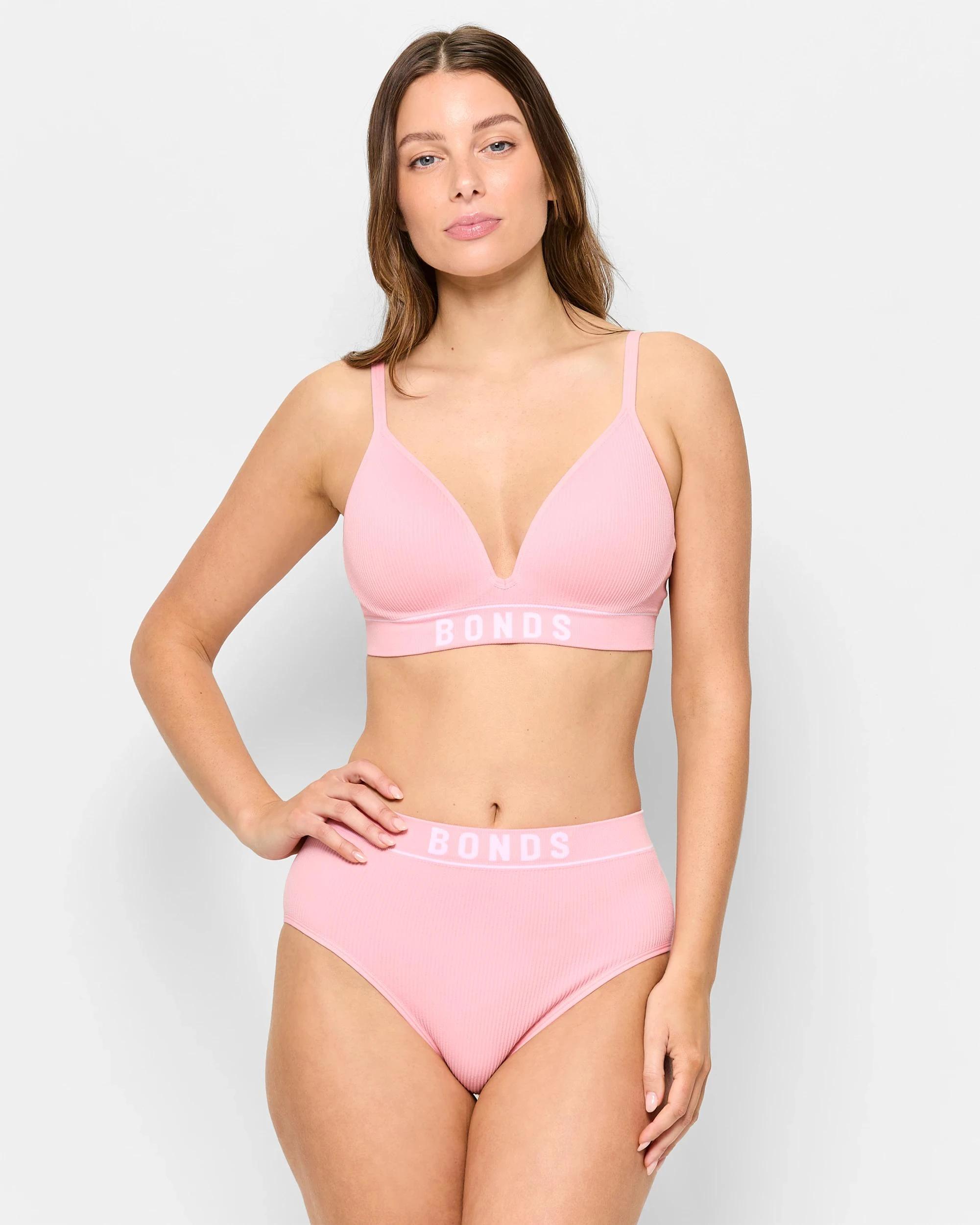 2 Womens Retro Rib Hi Hi Briefs - Bonds SUGAR SYRUP, 2 of 4