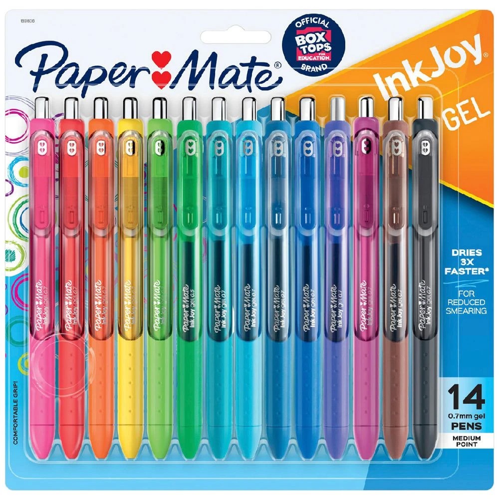 1 Paper Mate InkJoy Gel Pens 0.7mm Assorted 14 Pack, 1 of 7