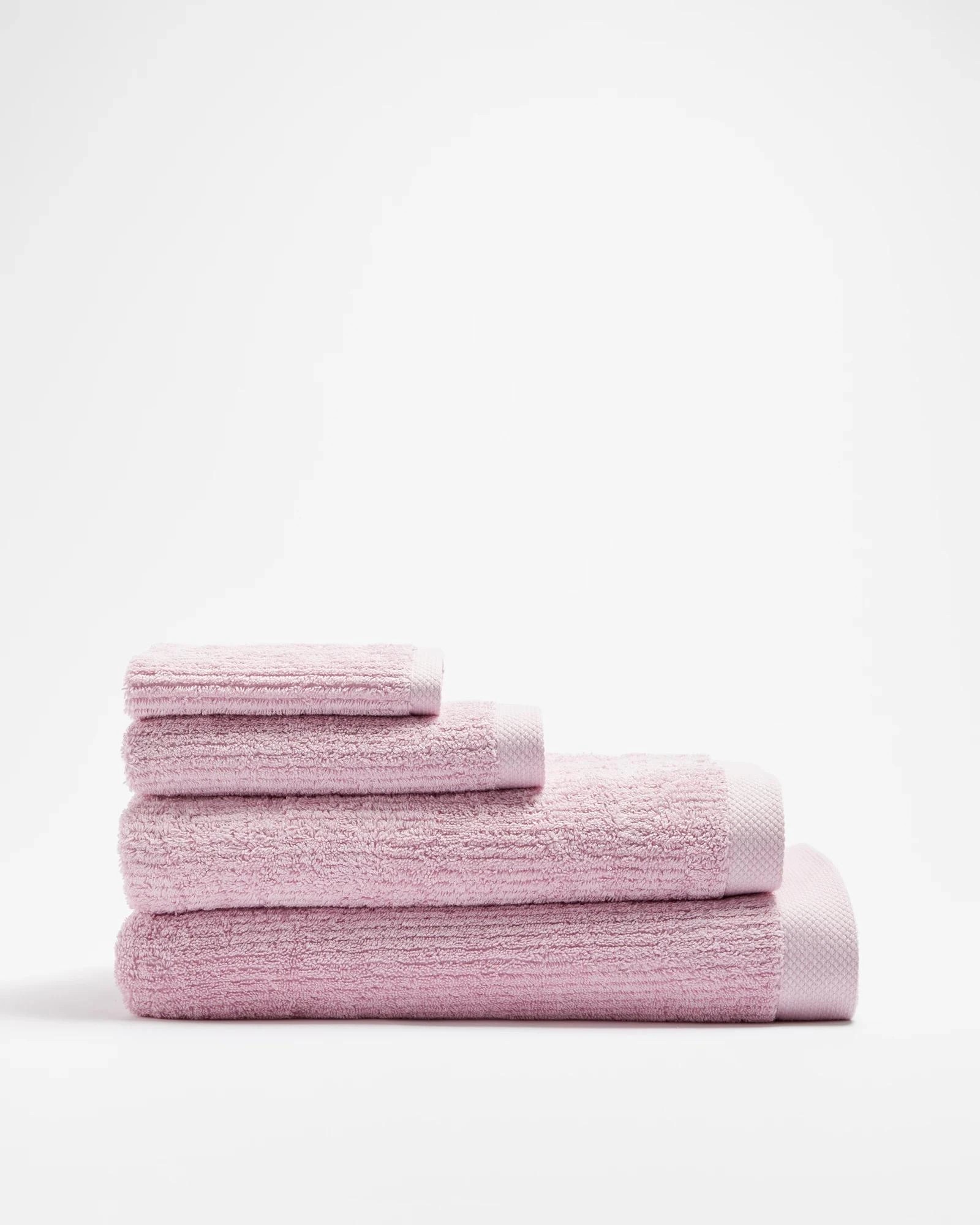 3 Target Australian Cotton Ribbed Face Washer - Piper - Pink, 3 of 3