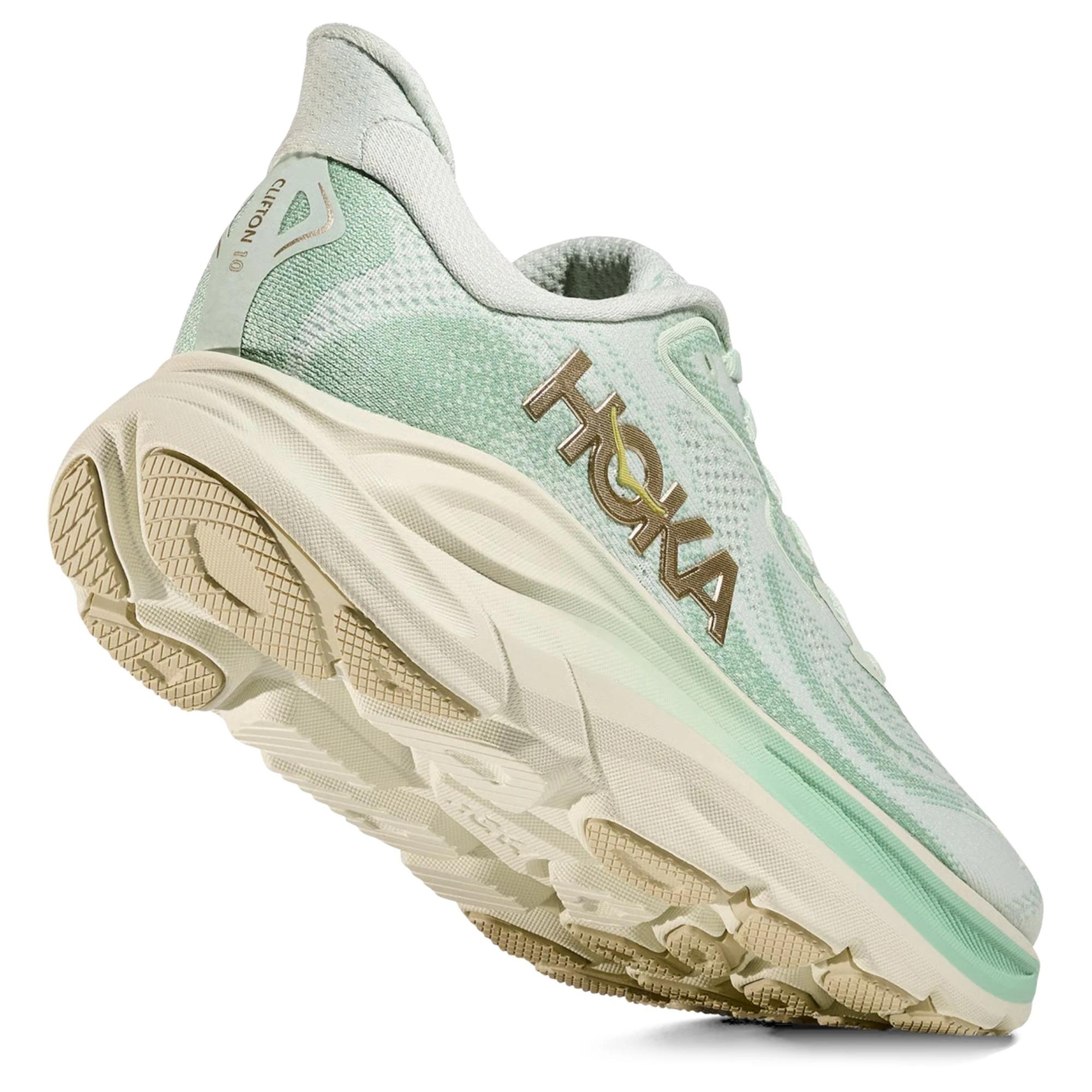 6 Hoka Womens Clifton 10 Athletic Running Shoes SEA GLASS, 6 of 7