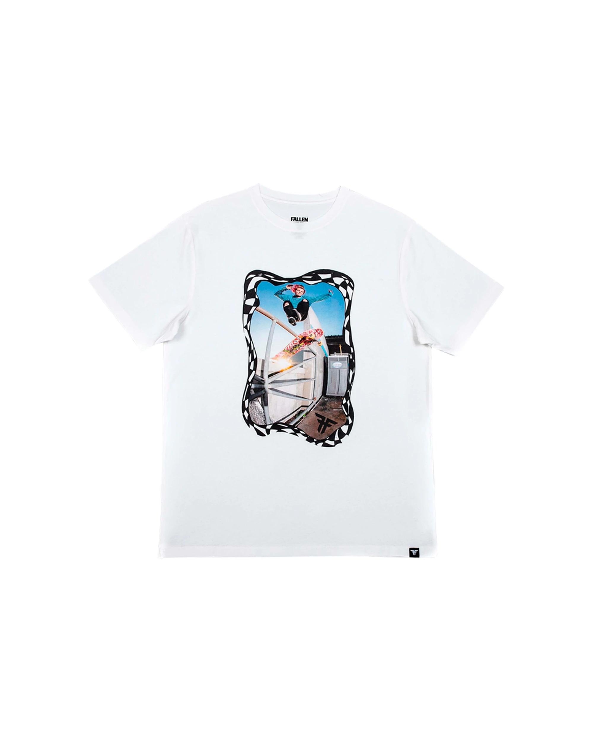 1 Fallen Footwear 100 Percent Cotton Men Vision Tee T Shirt Regular Fit WHITE, 1 of 2