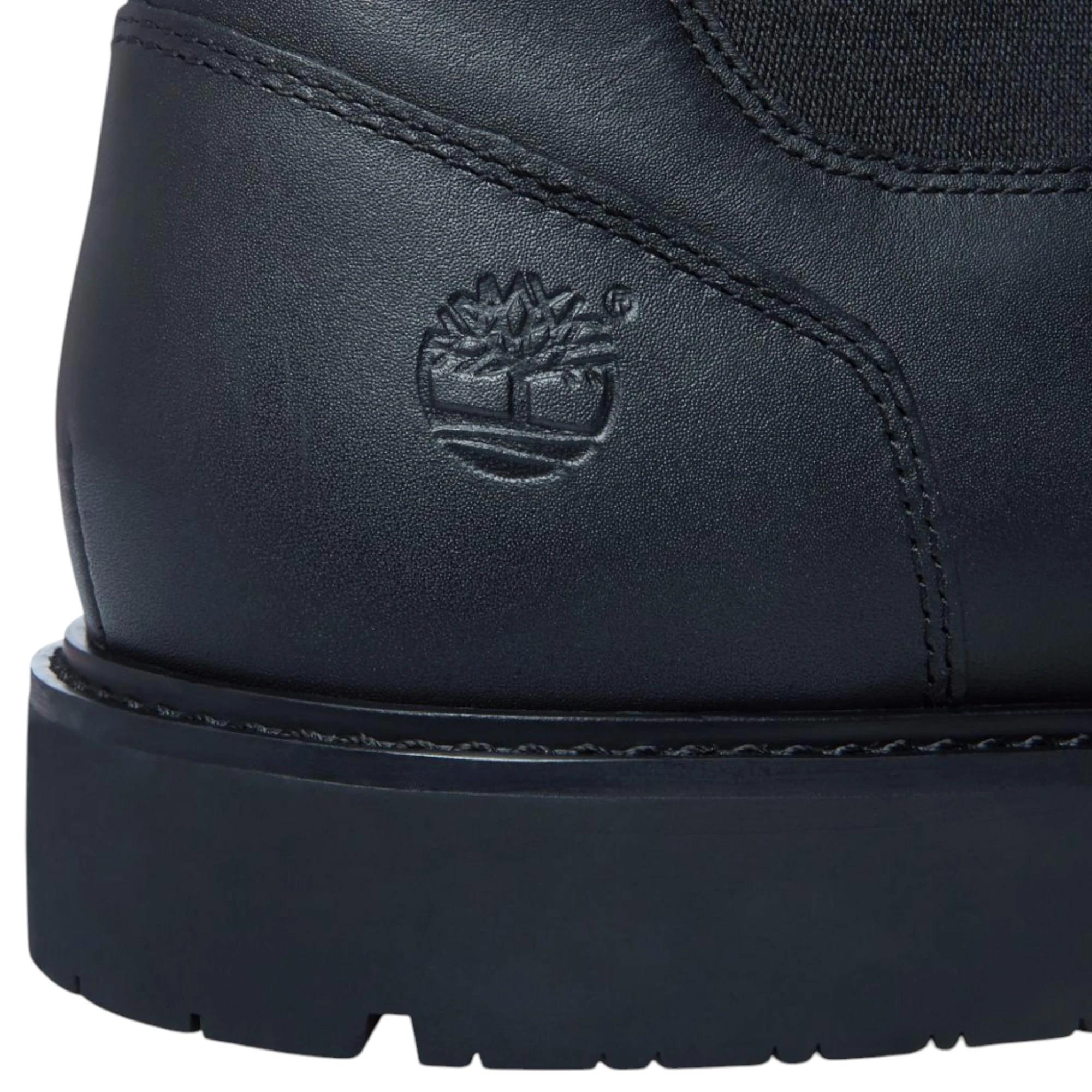 6 Timberland Mens Stormbucks Mid Chelsea Slip On Black Boot BLACK, 6 of 6