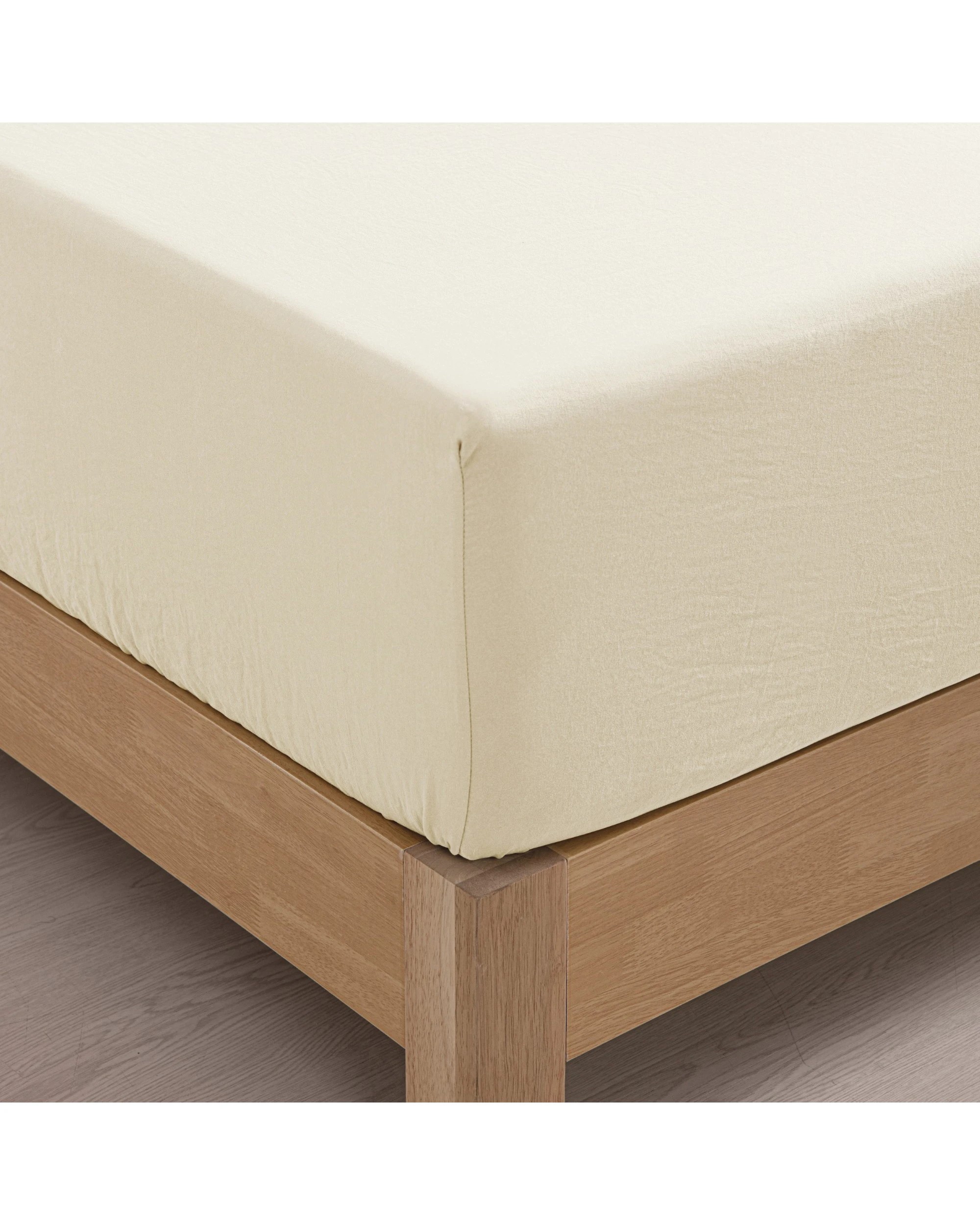 5 Dreamaker Superfine Washed Microfibre Sheet Set - Double Bed - Natural, 5 of 7