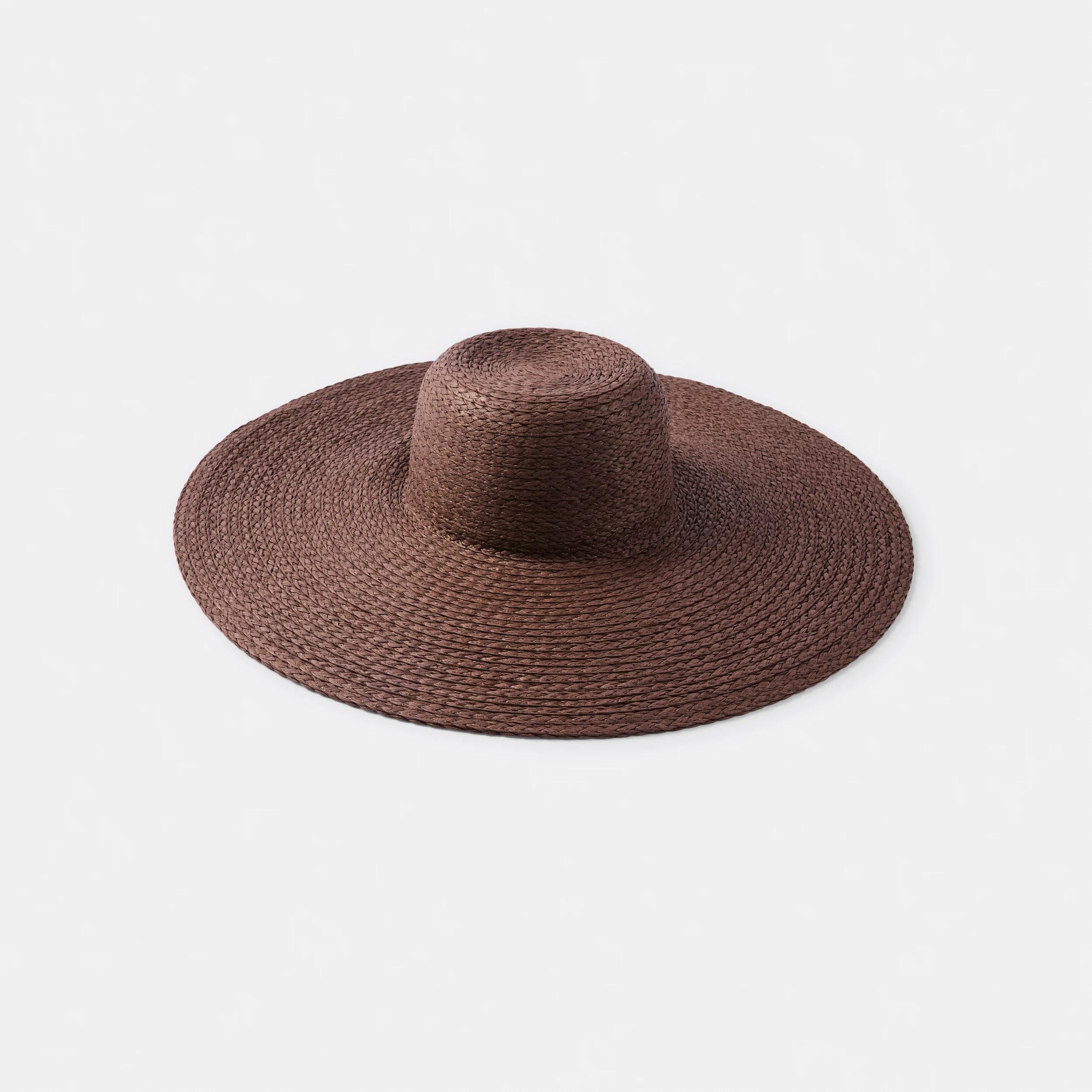 1 Large Floppy Brim Hat Brown, 1 of 2
