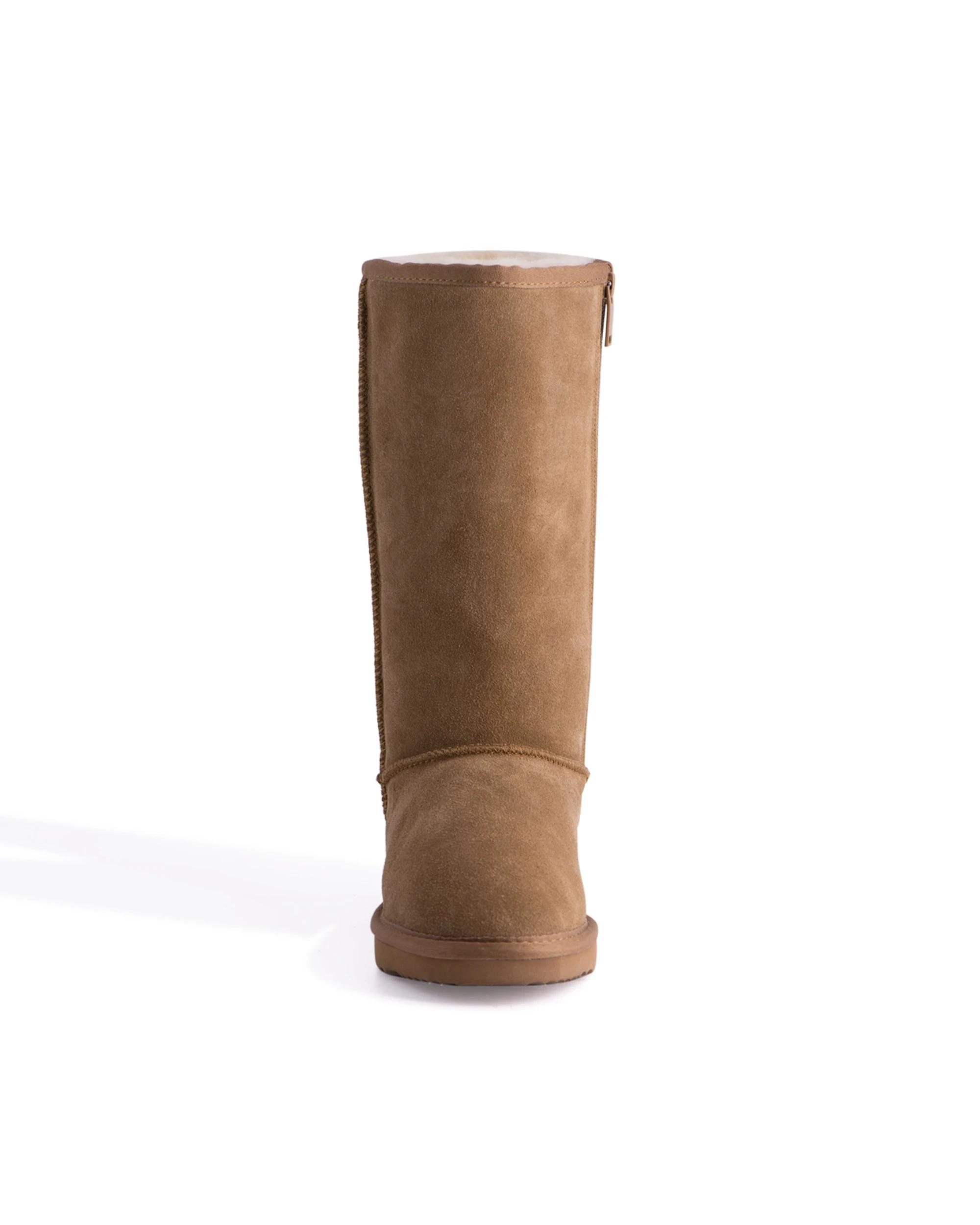 4 Aus Wooli Tall Zip Up Sheepskin Boot , 4 of 6