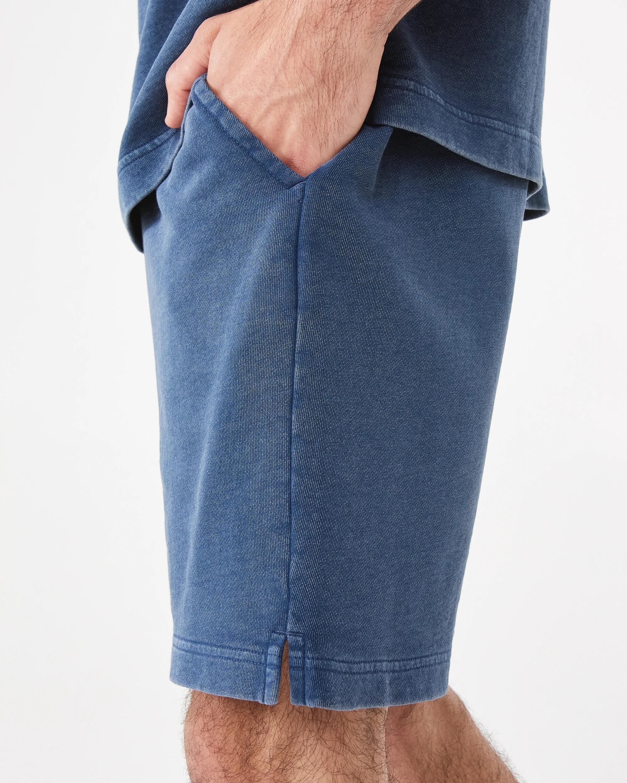 8 Elastic Waistband Washed Terry Shorts Nvy Spell, 8 of 9