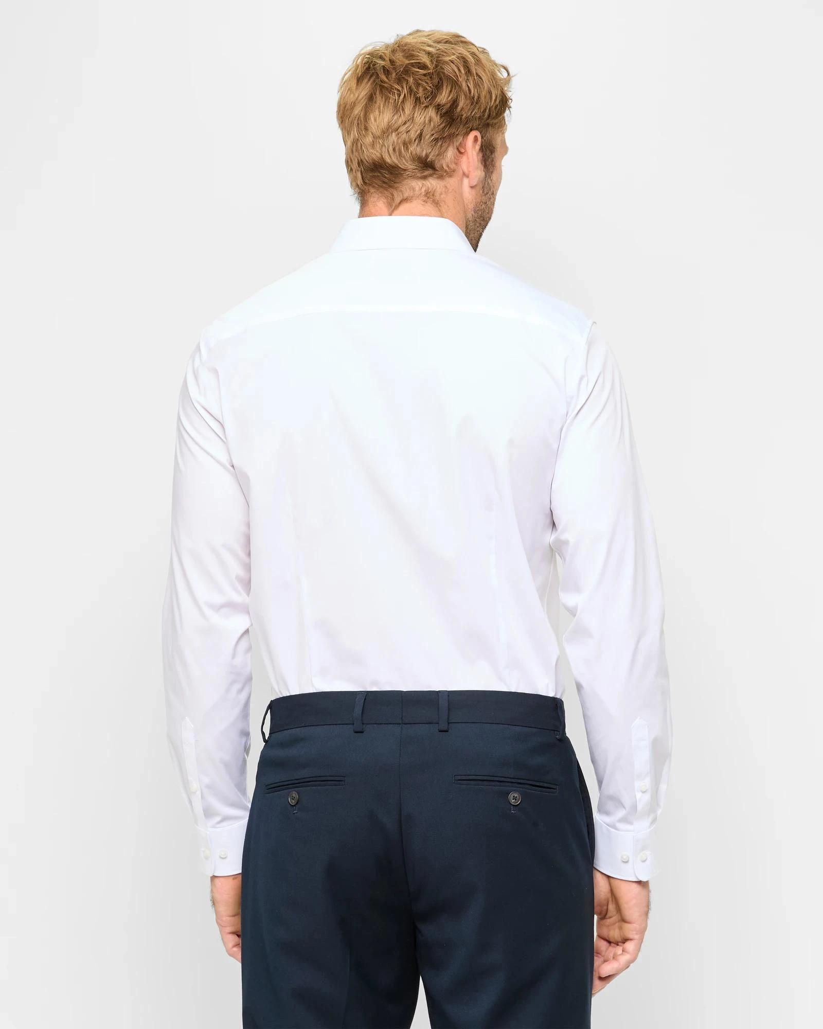 4 Slim Stretch Shirt - Preview WHITE, 4 of 5