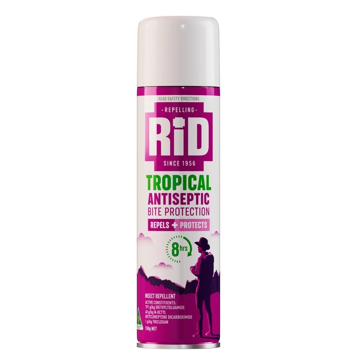 1 RID Tropical Antiseptic Bite Protection Insect Repellent 150g, 1 of 1