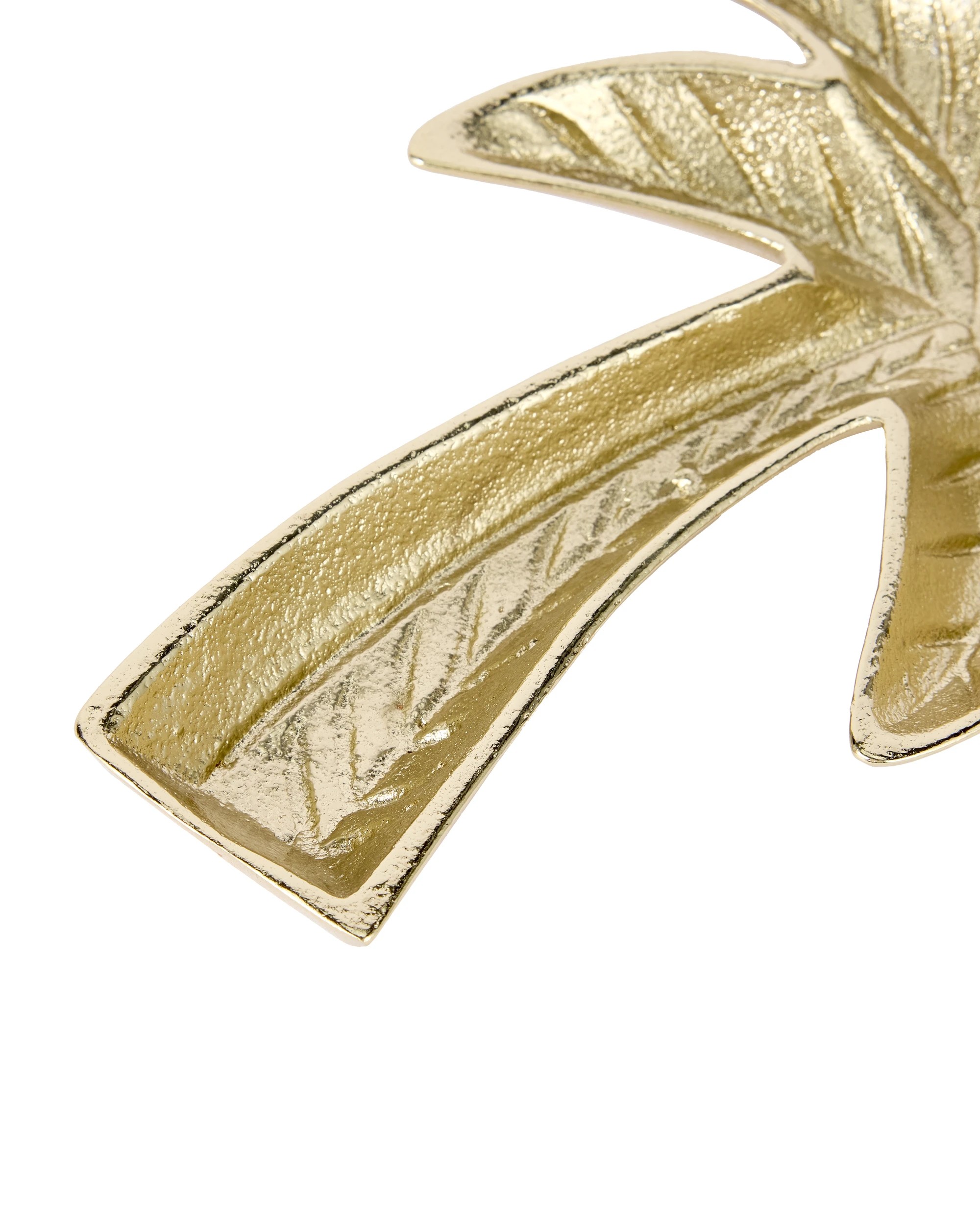 4 Brass Palm Trinket Tray, 4 of 6