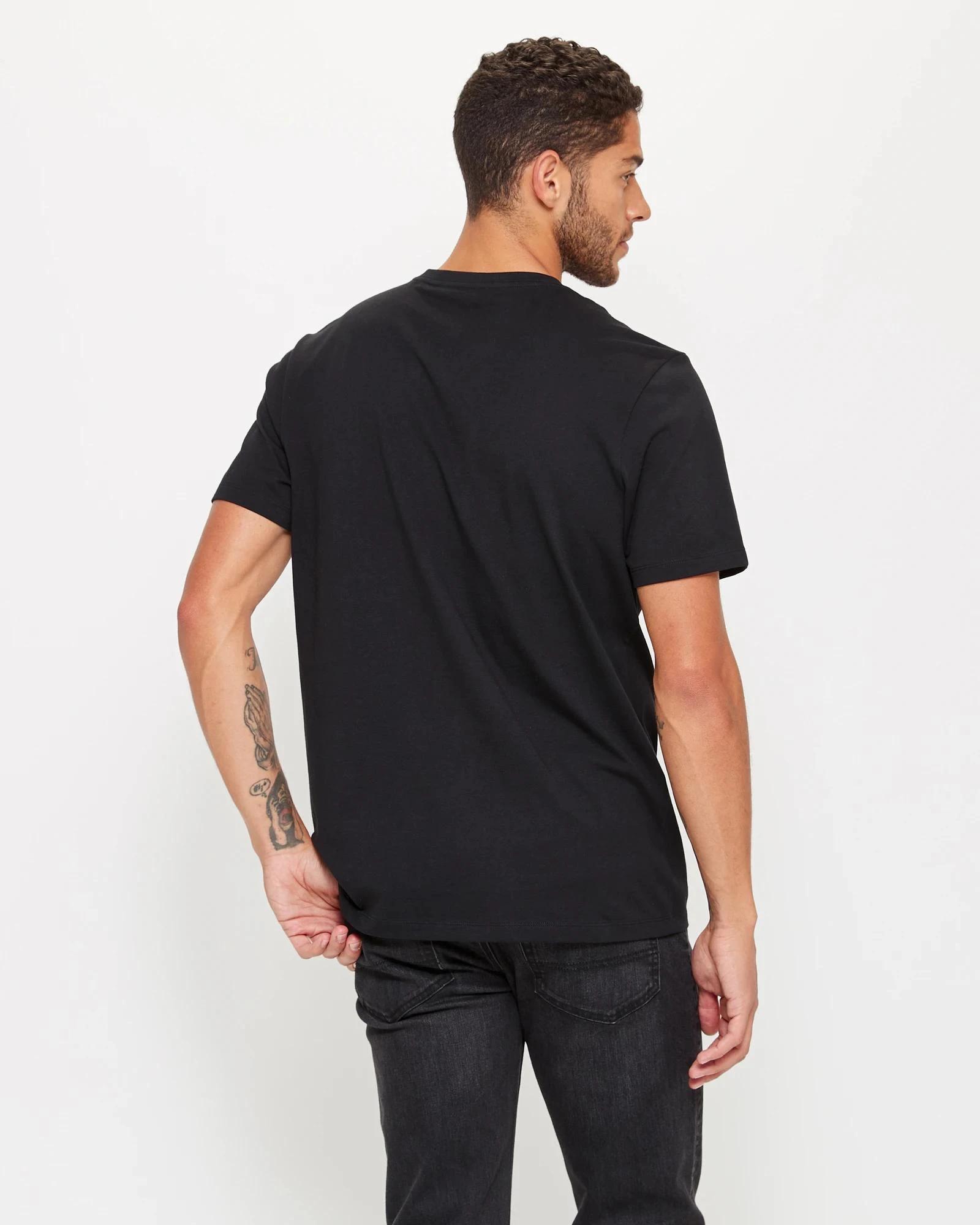 4 Target Australian Cotton V-Neck T-Shirt BLACK, 4 of 6