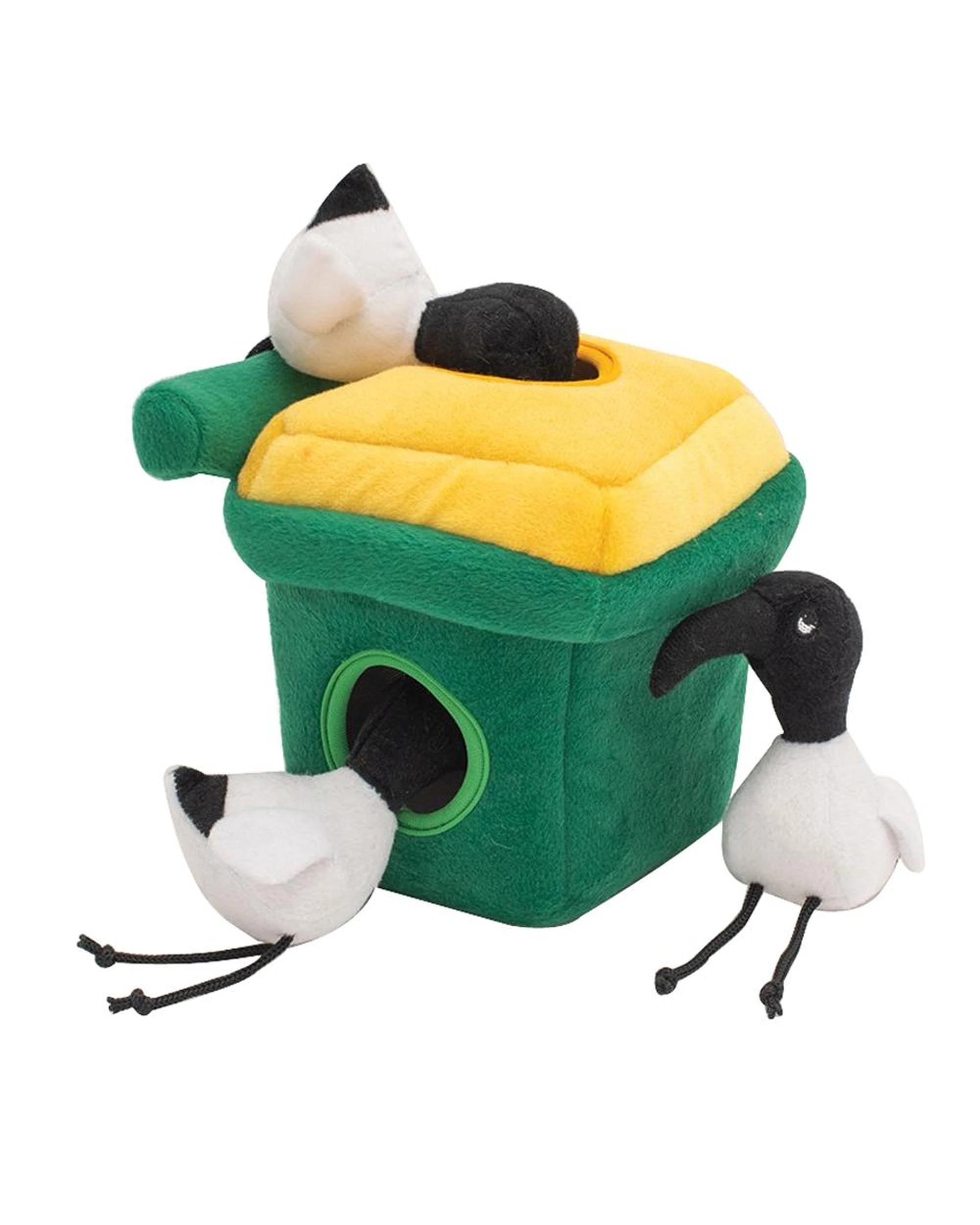 3 Zippy Paws Zippy Burrow Bin Chicken in Wheel Bin Interactive Dog Squeaker Toy, 3 of 3