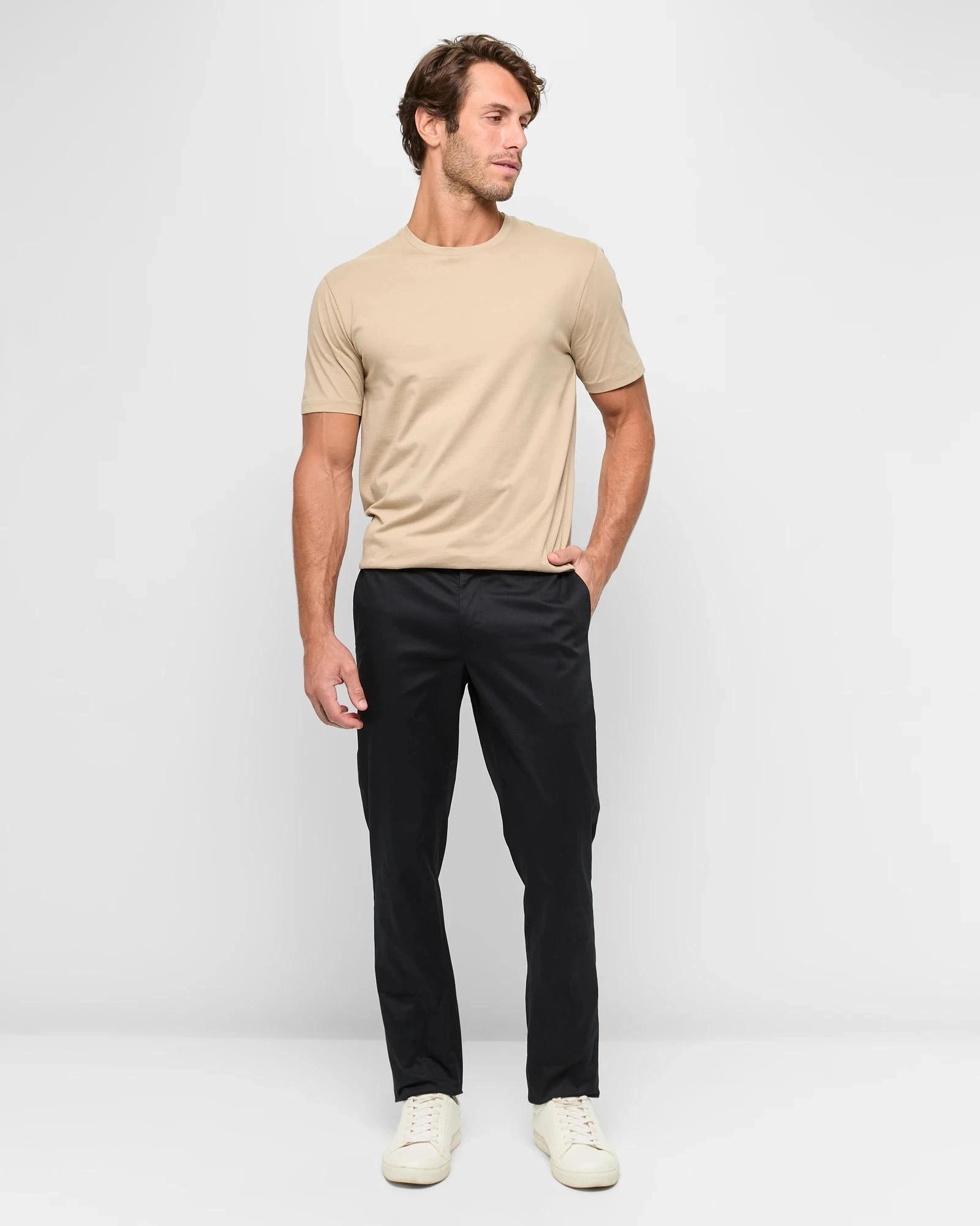 2 Supima Cotton T-Shirt - Preview TAUPE, 2 of 5