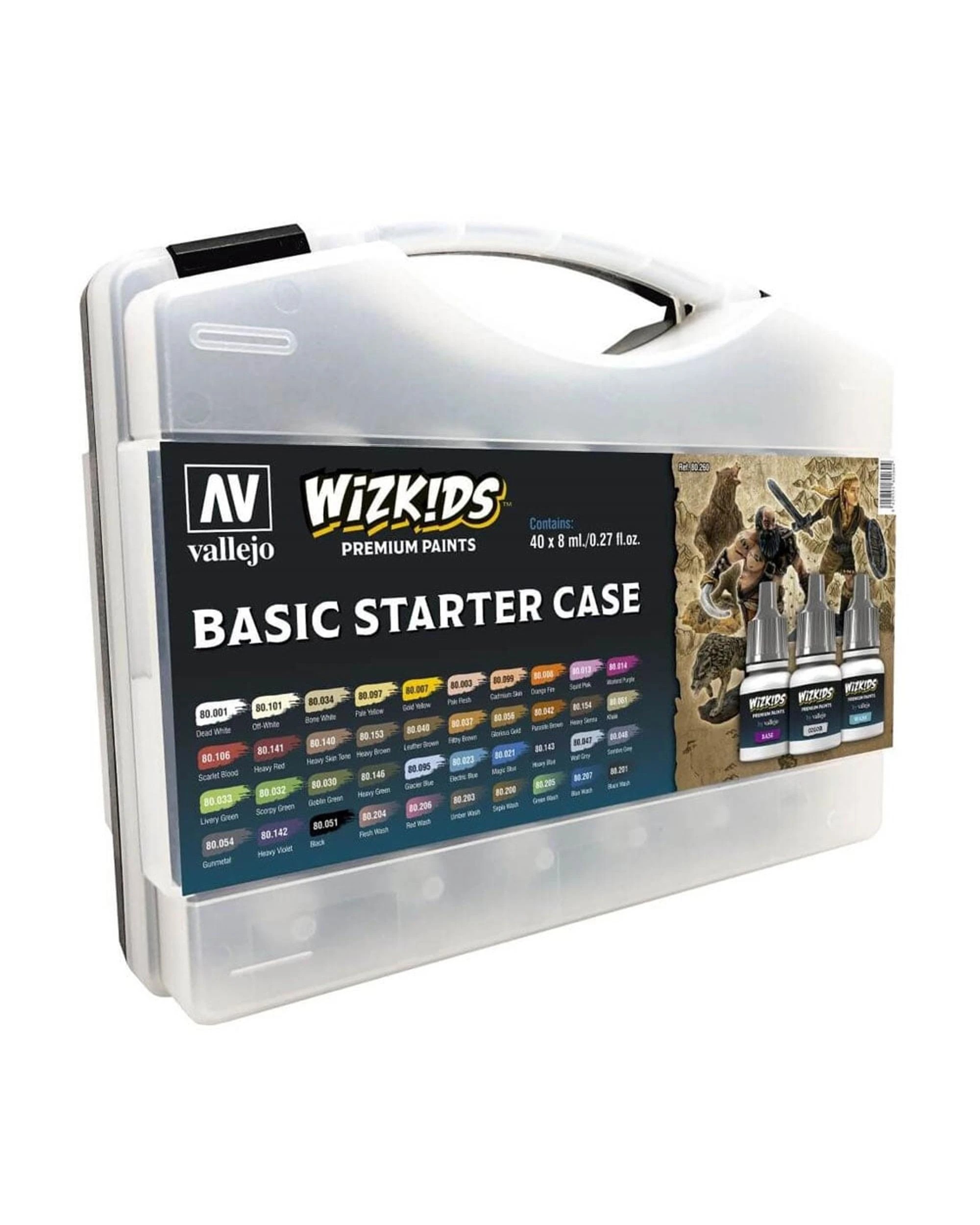1 Wizkids Premium Paint Set By Vallejo: Basic Starter Case, 1 of 1