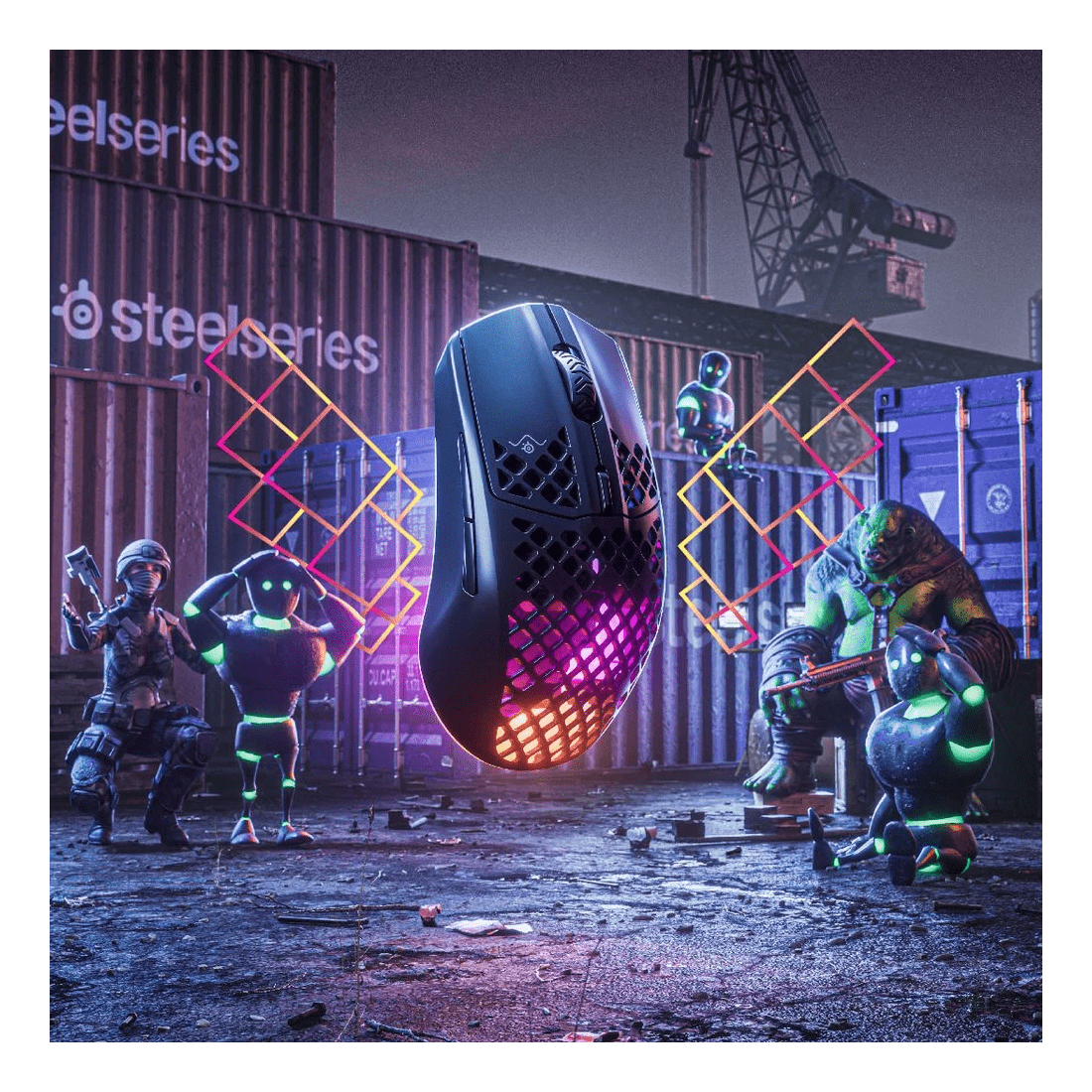 8 SteelSeries Aerox 3 Wireless Mouse (2022) Onyx, 8 of 9