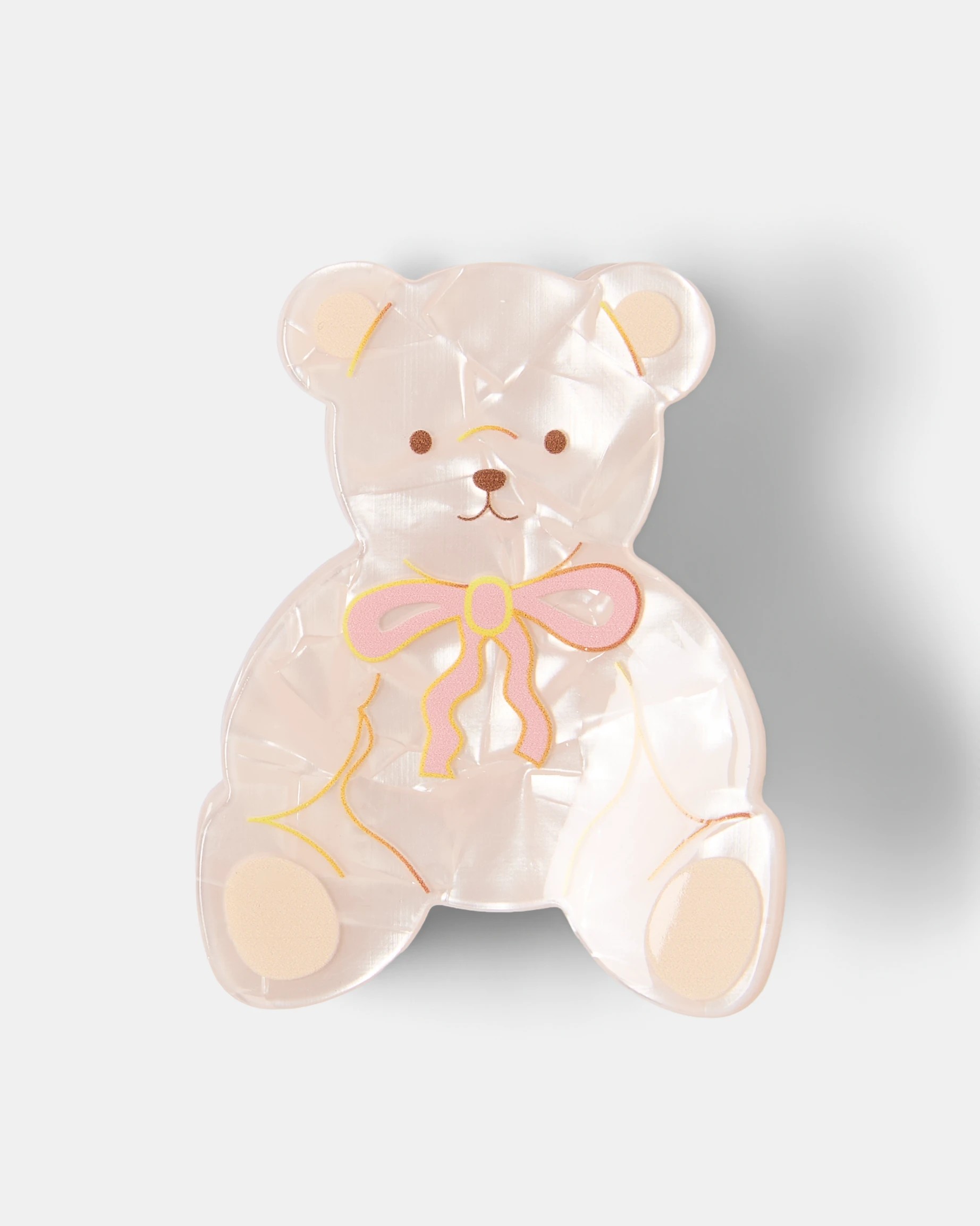 1 White Novelty Teddy Claw Hair Clip, 1 of 4