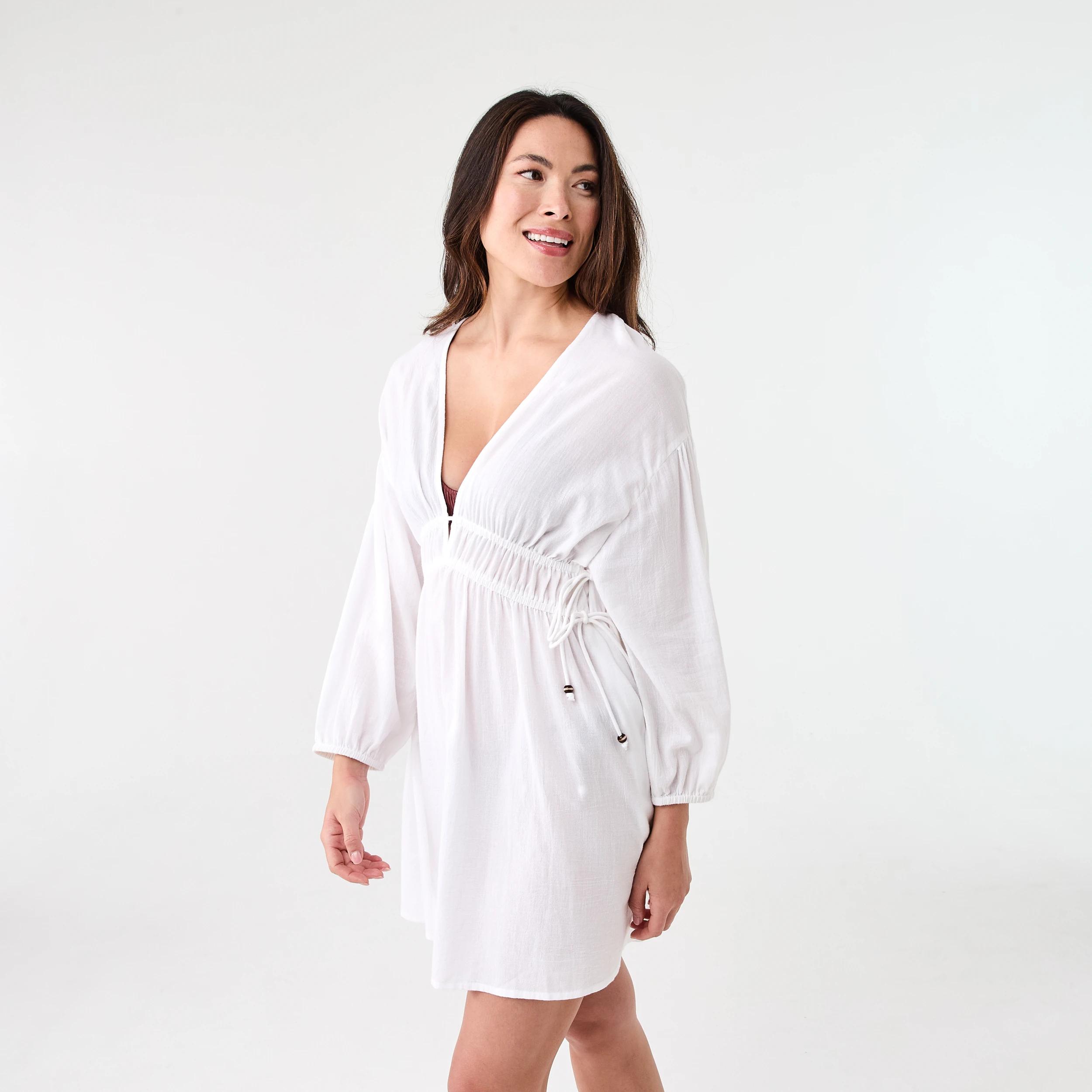 2 Beach Mini Dress WHITE, 2 of 7