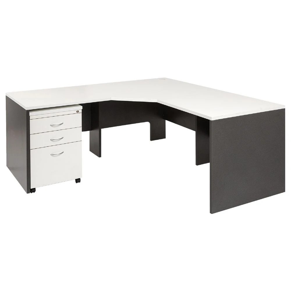 3 Velocity Workstation 1800 x 750mm White and Ironstone Desks, Tables and Workstations, 3 of 5