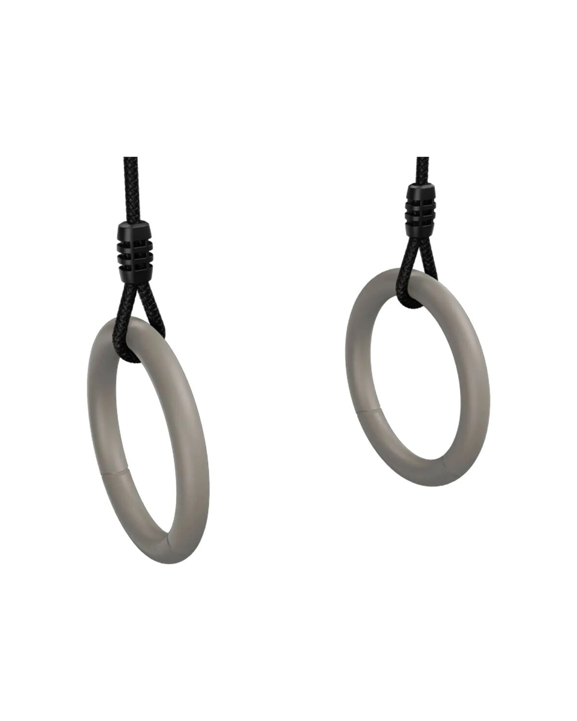 1 BERG PlayBase Gym Rings Adjustable Height Non-Slip With Carabiners Plastic - Grey, 1 of 5
