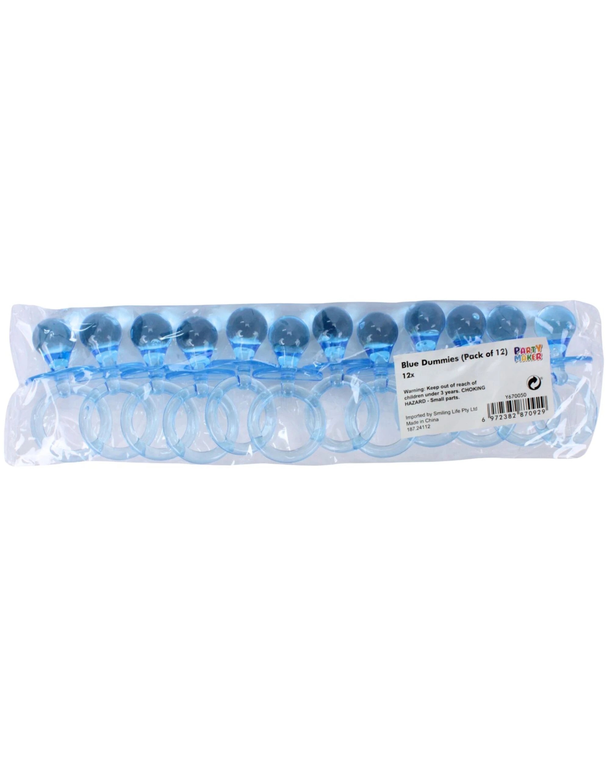 2 Partyrama Decorative Dummies Pack of 12 - Blue, 2 of 2