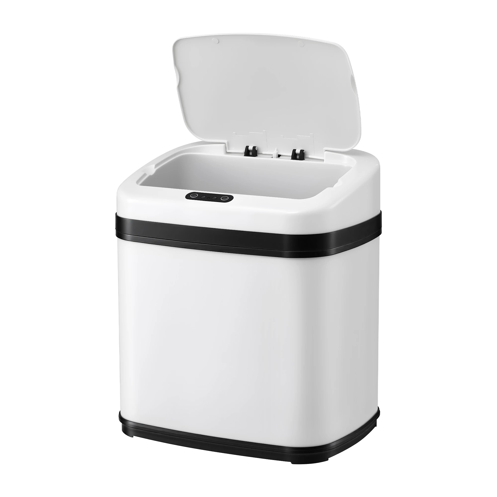 1 Devanti 15L Motion Sensor Bin Touchless Bins Soft-Close Rubbish Trash Can - White, 1 of 9