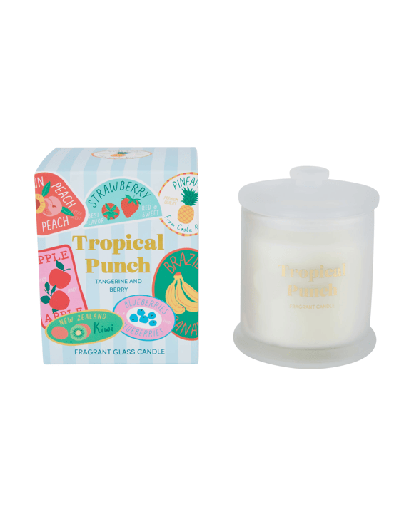 Tropical Punch Fragrant Glass Boxed Candle