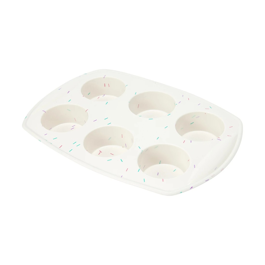 1 6 Cup Silicone Muffin Pan, 1 of 3