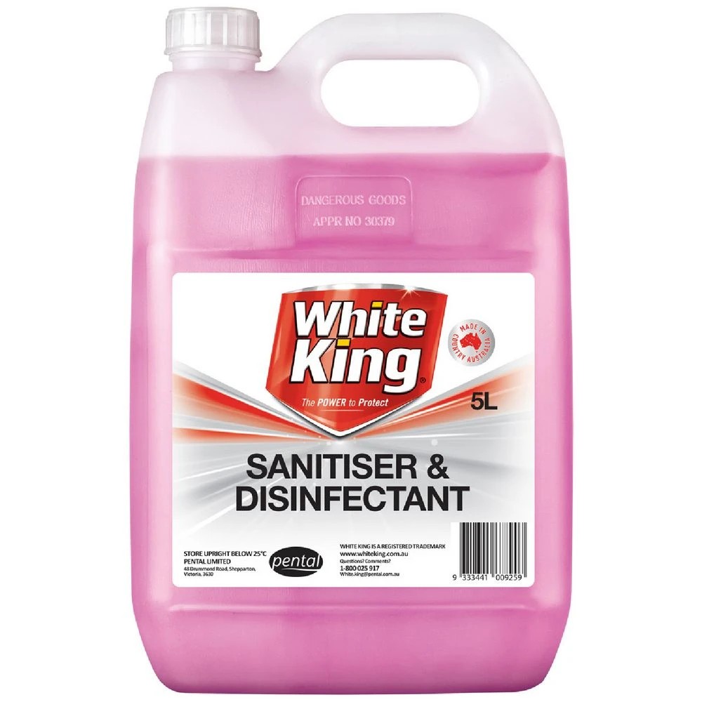 1 White King Sanitiser and Disinfectant 5L, 1 of 1