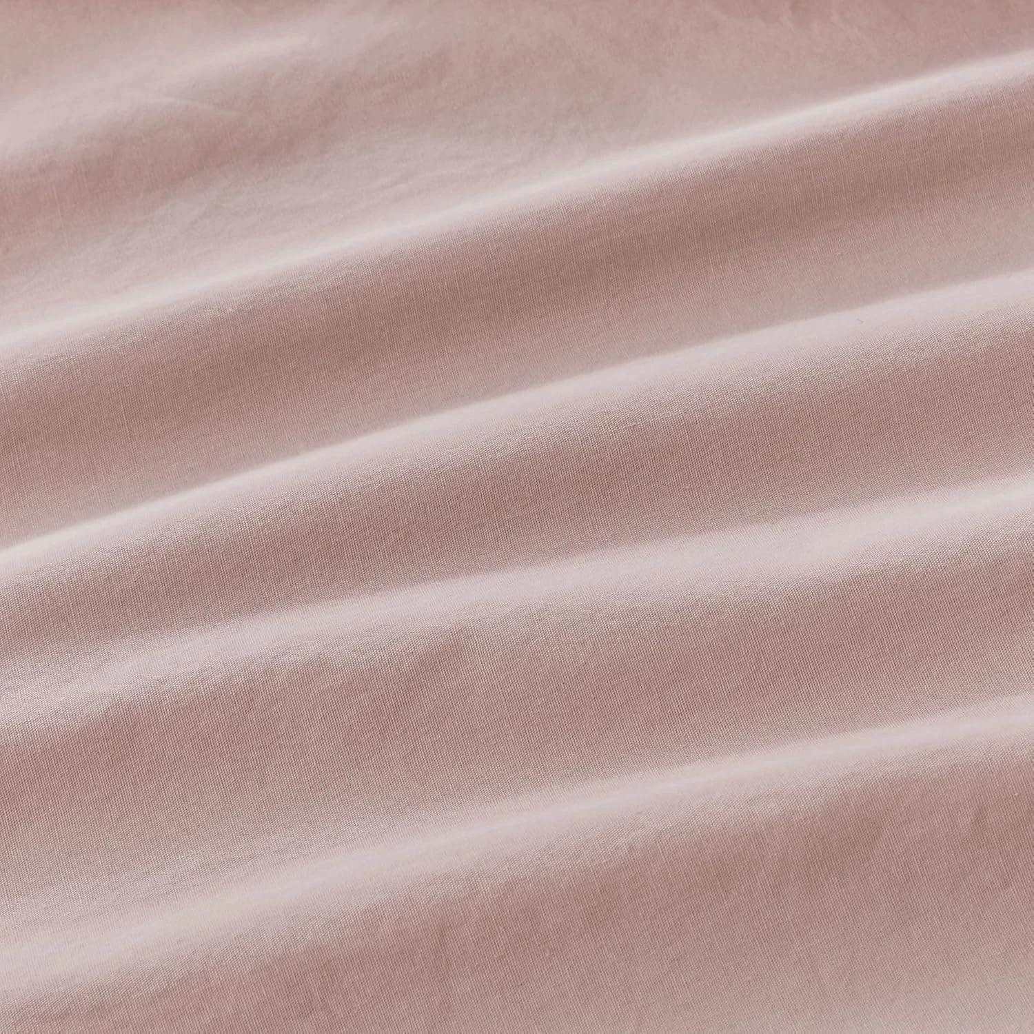 5 Gioia Casa Vintage Washed Cotton Fitted Sheet Set Soft Breathable - King Single Bed - Pink, 5 of 6
