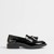 BLACK CRINKLE PATENT