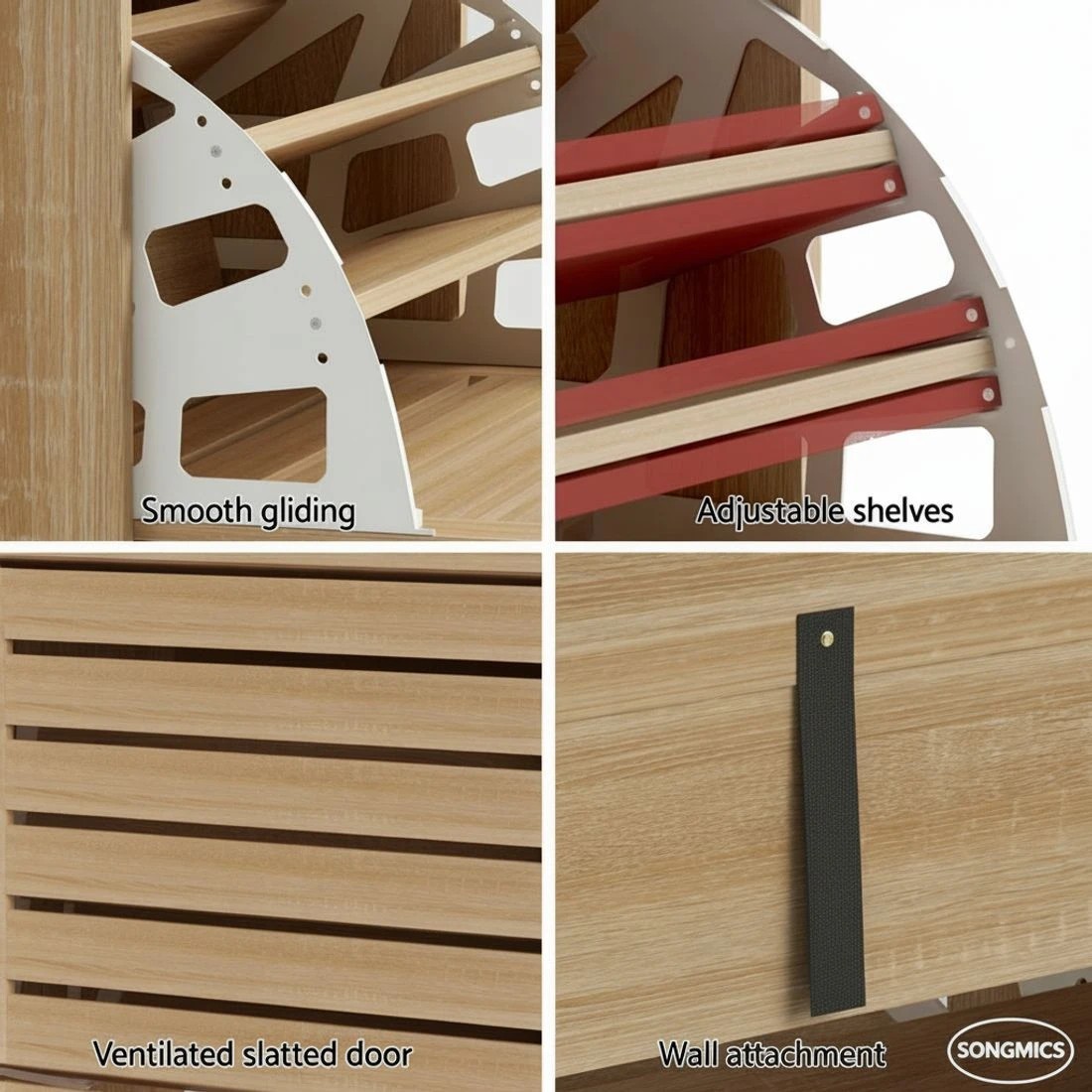 6 Artiss Shoe Cabinet Storage Drawer - Natural, 6 of 7