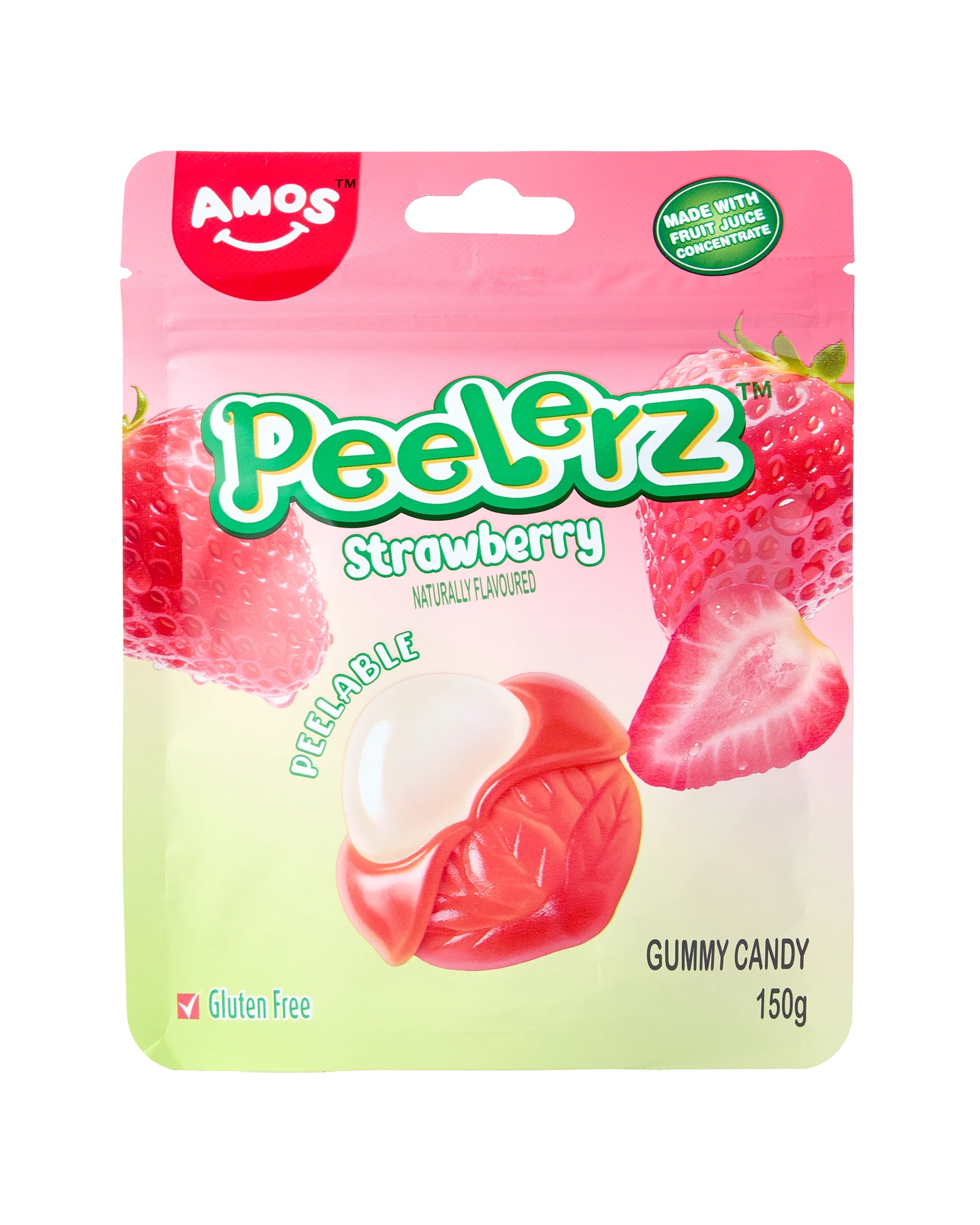 4 Amos Peelerz Strawberry Gummy Candy 150g, 4 of 4