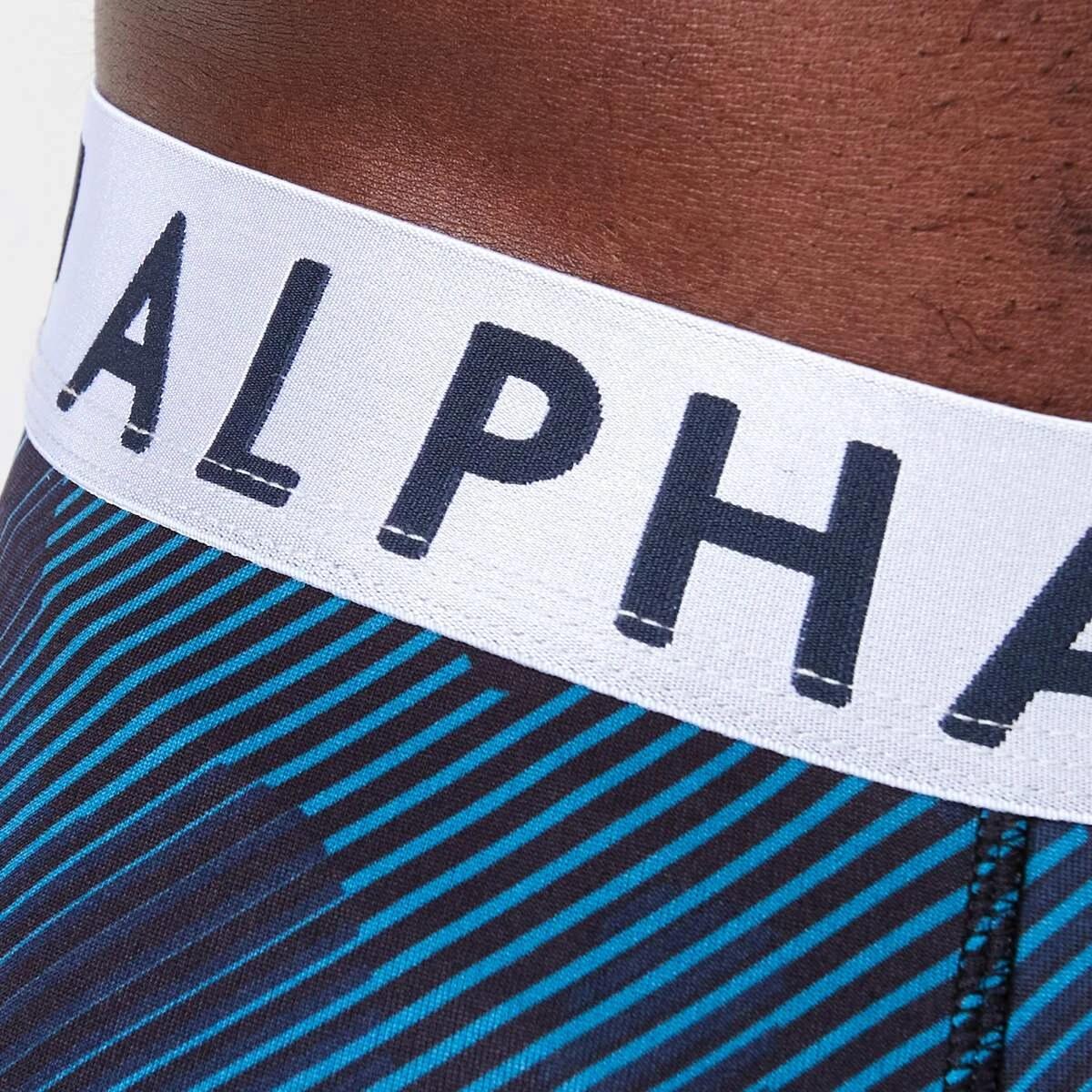 4 Long Leg Printed Sports Trunks LINE CAMO, 4 of 5