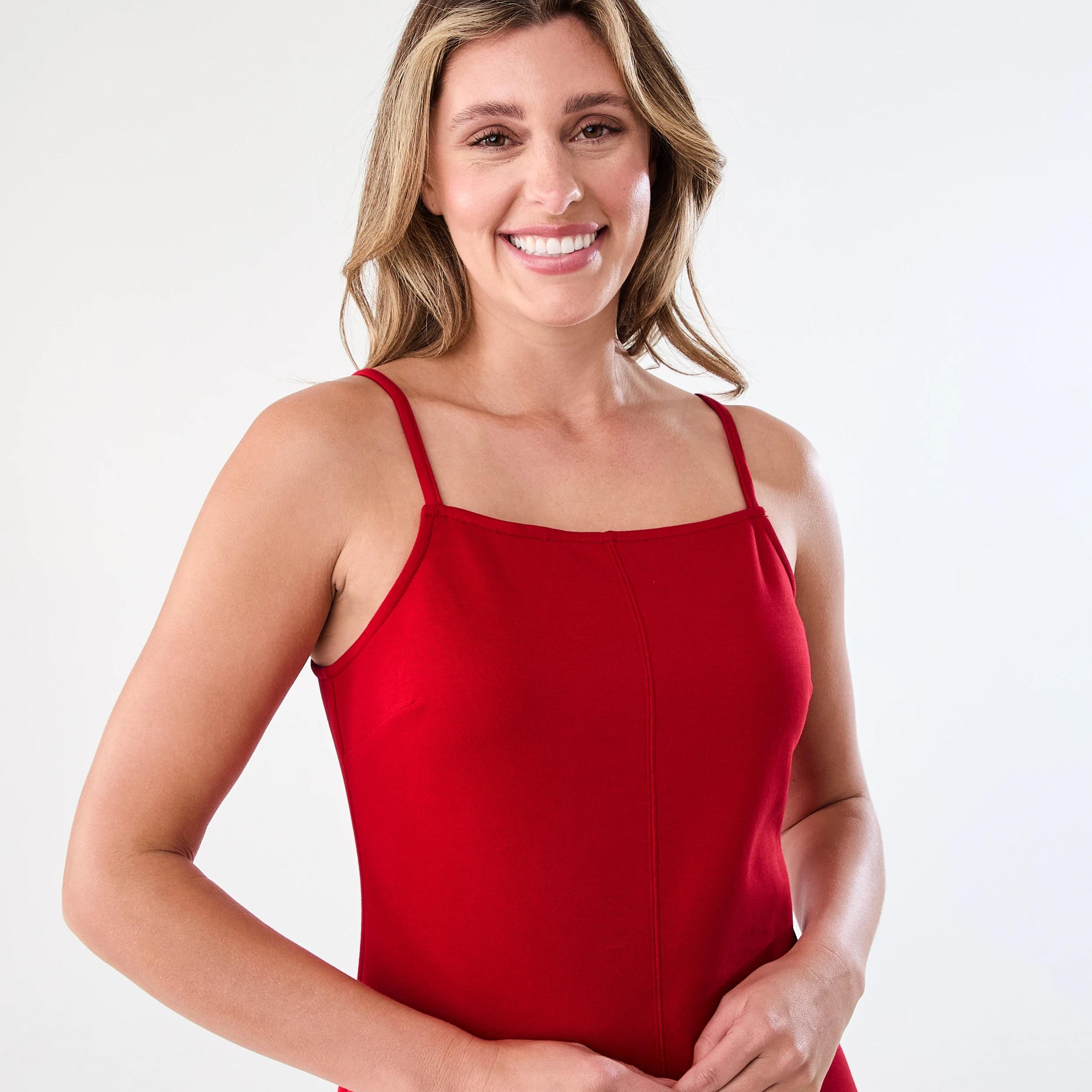 4 Sleeveless A-Line Mini Dress Strawberry, 4 of 7